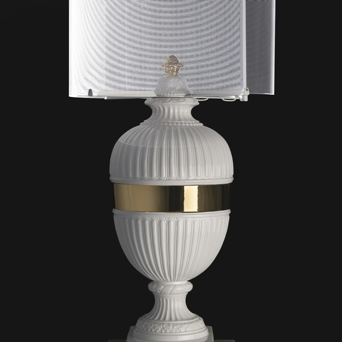 Psyche White and Gold Table Lamp - Les First