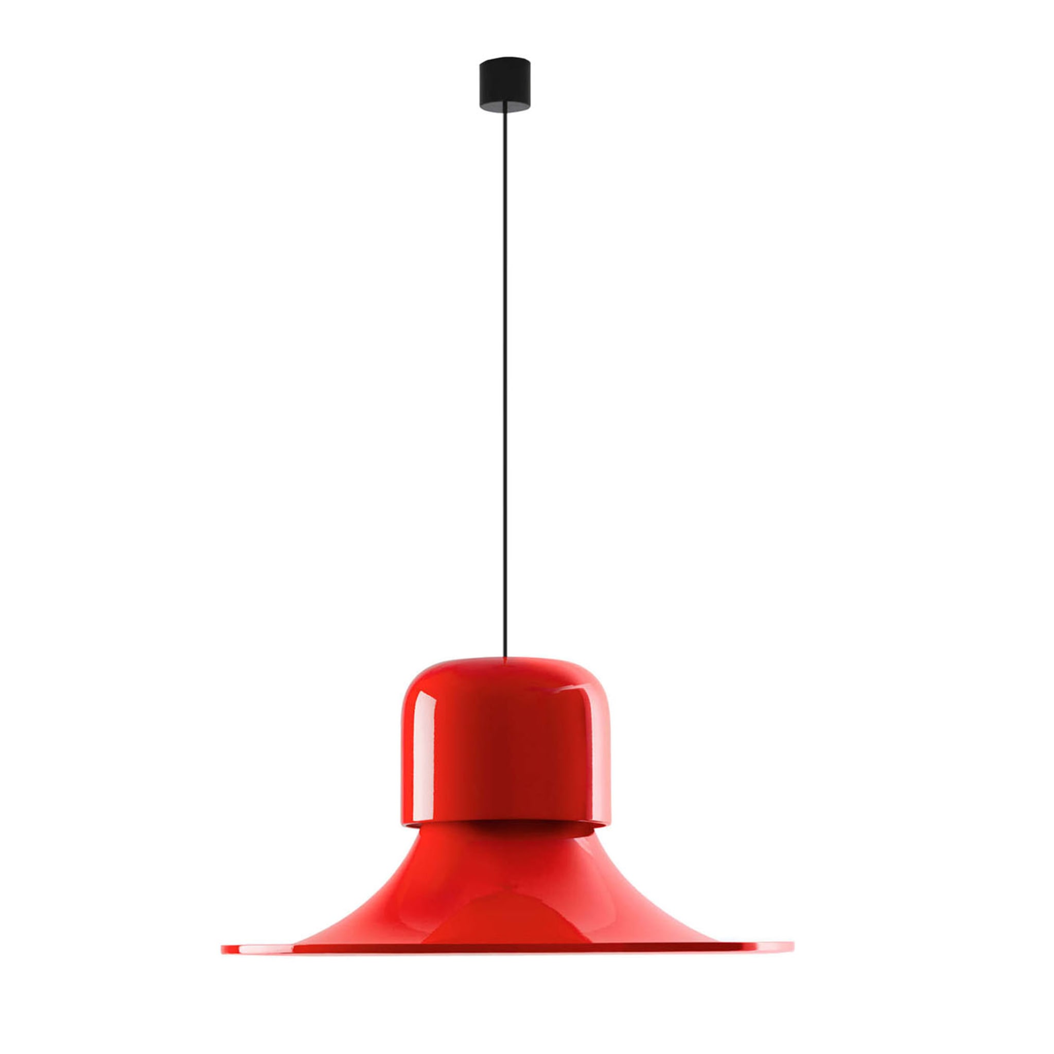 Lampe suspendue rouge Campana - Vue principale