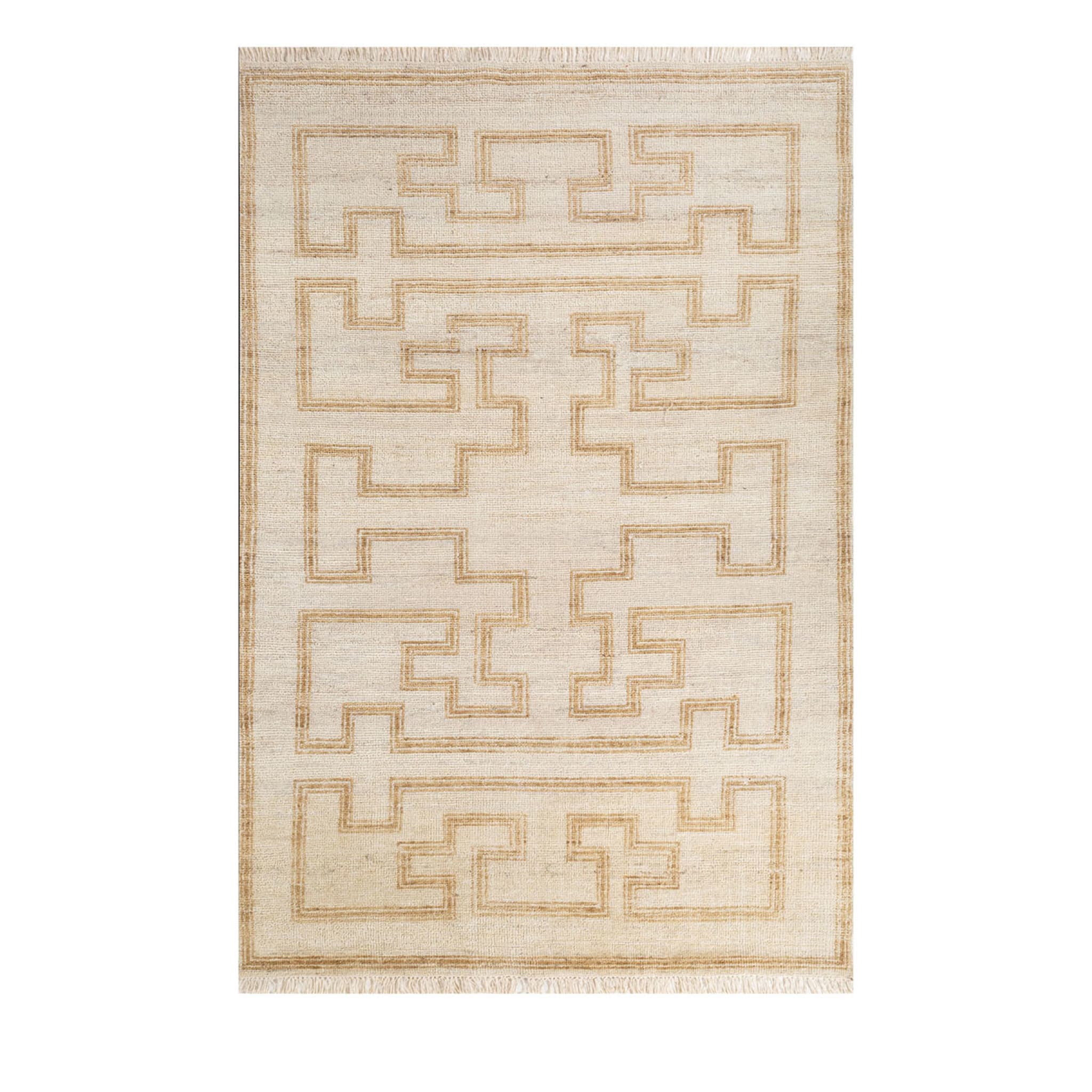 Thyme White Incense Hand Knotted Rug - Main view