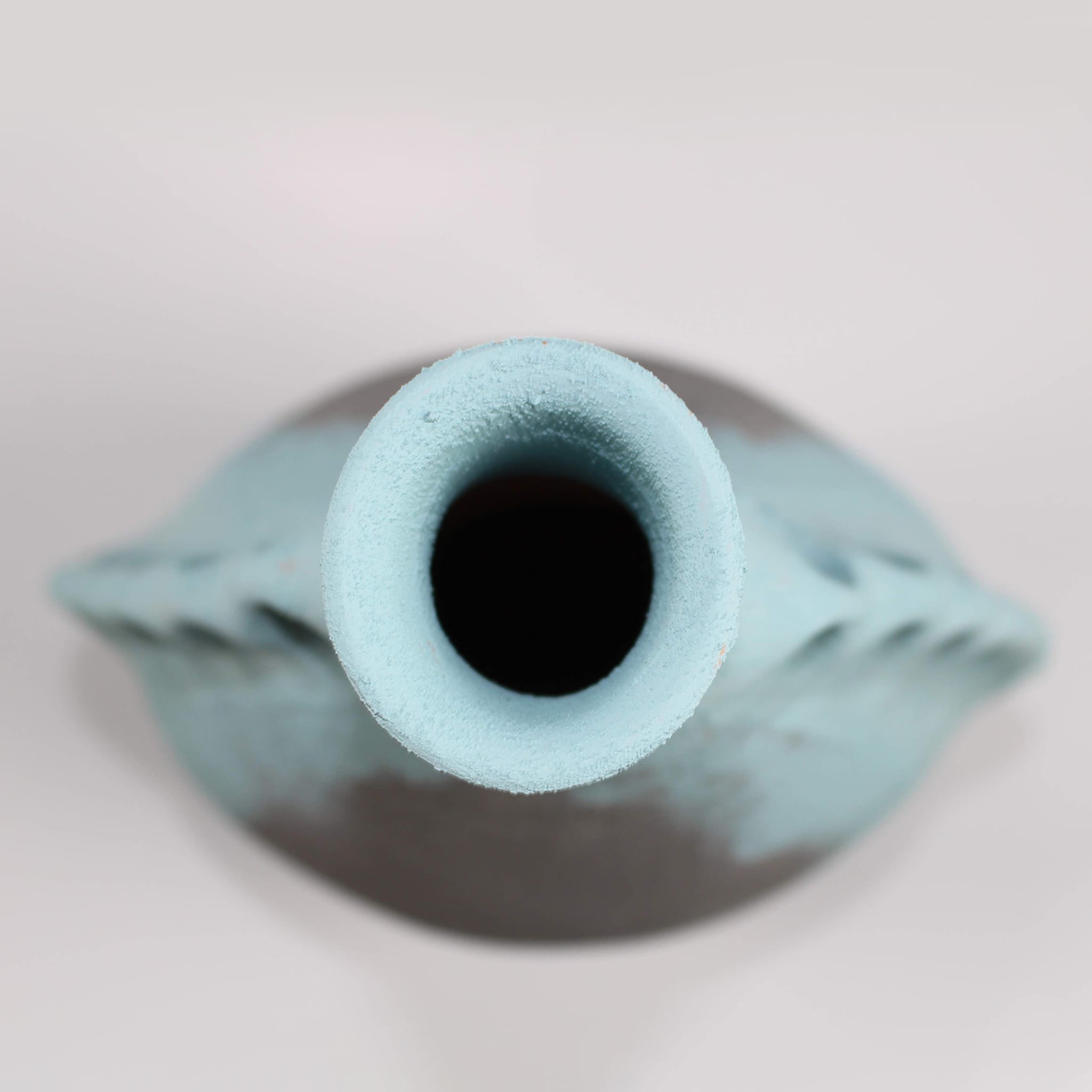 Almond-Shaped Azure & Gray Vase 20 by Mascia Meccani - Alternative view 5