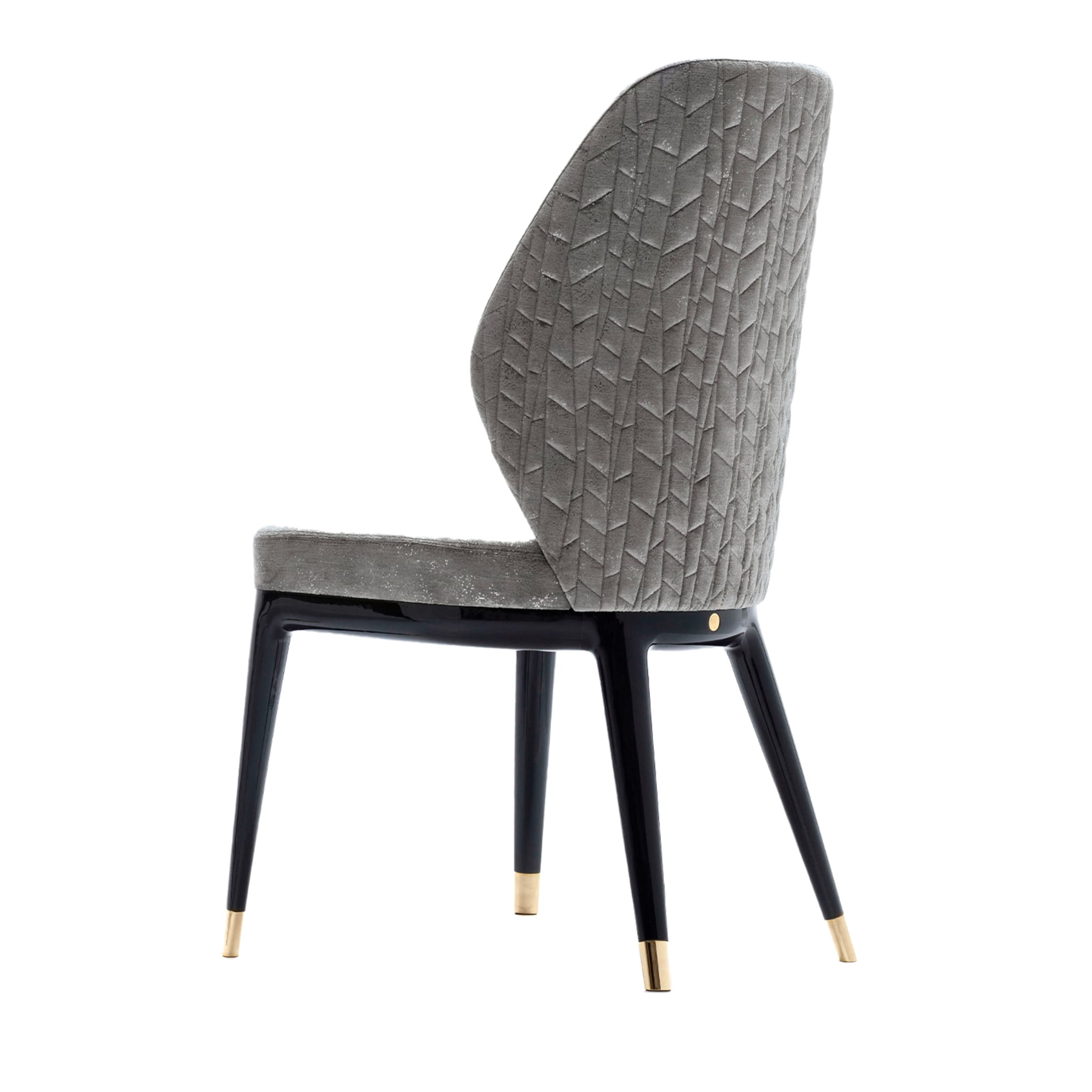 Suede discount grey chair