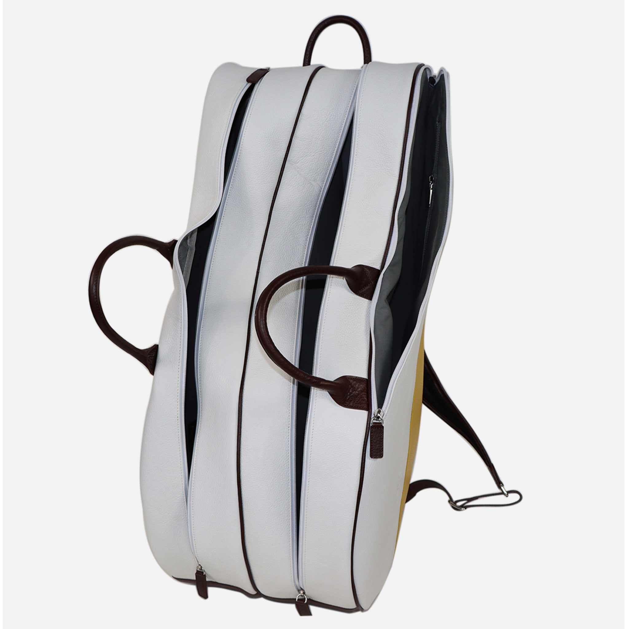White and Brown Tennis Bag - Alternative view 1