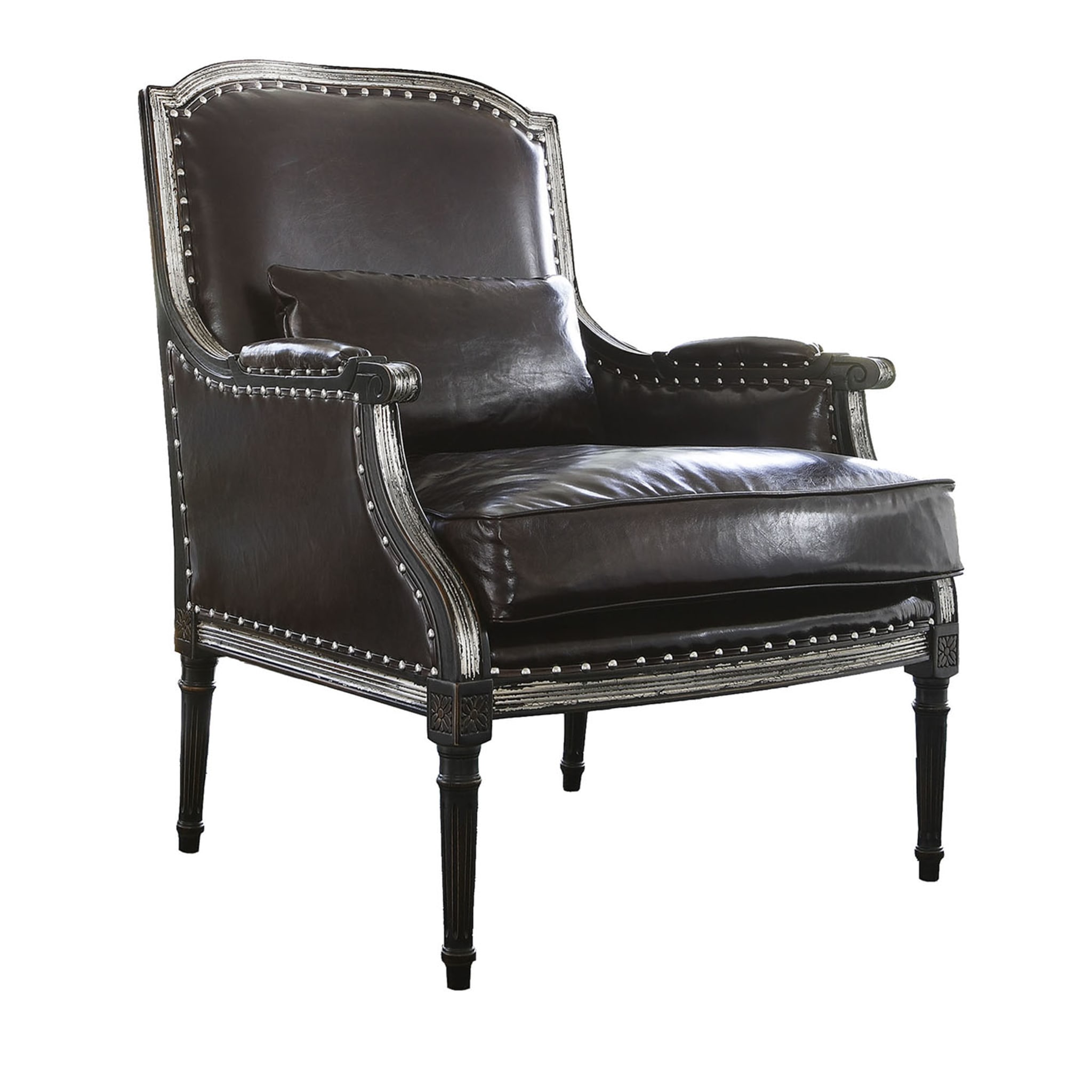 Black Leather Armchair - Main view
