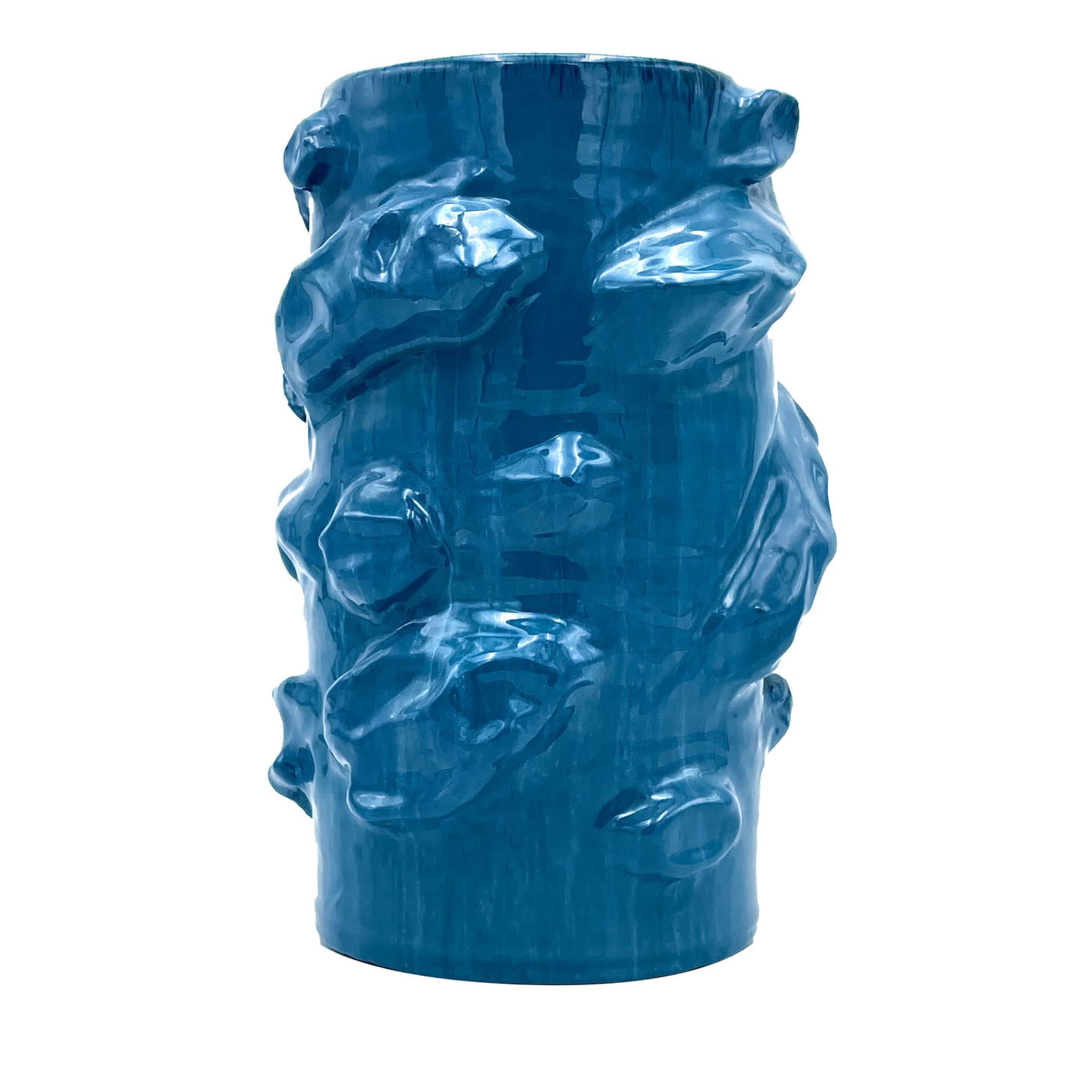 Gum Light Turquoise Cylinder Vase - Main view