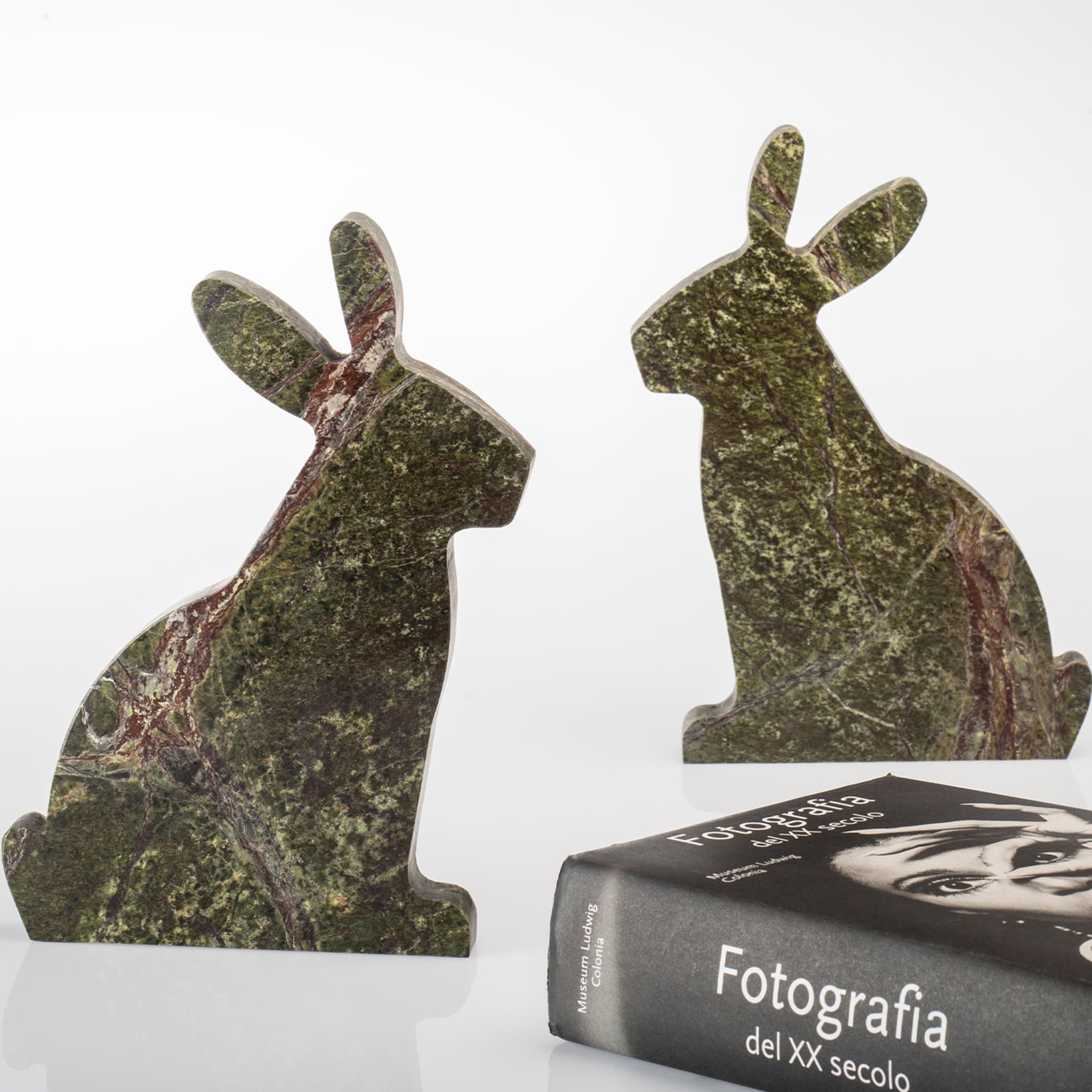 Bunny Picasso Green Left Bookend by Alessandra Grasso - Alternative view 2