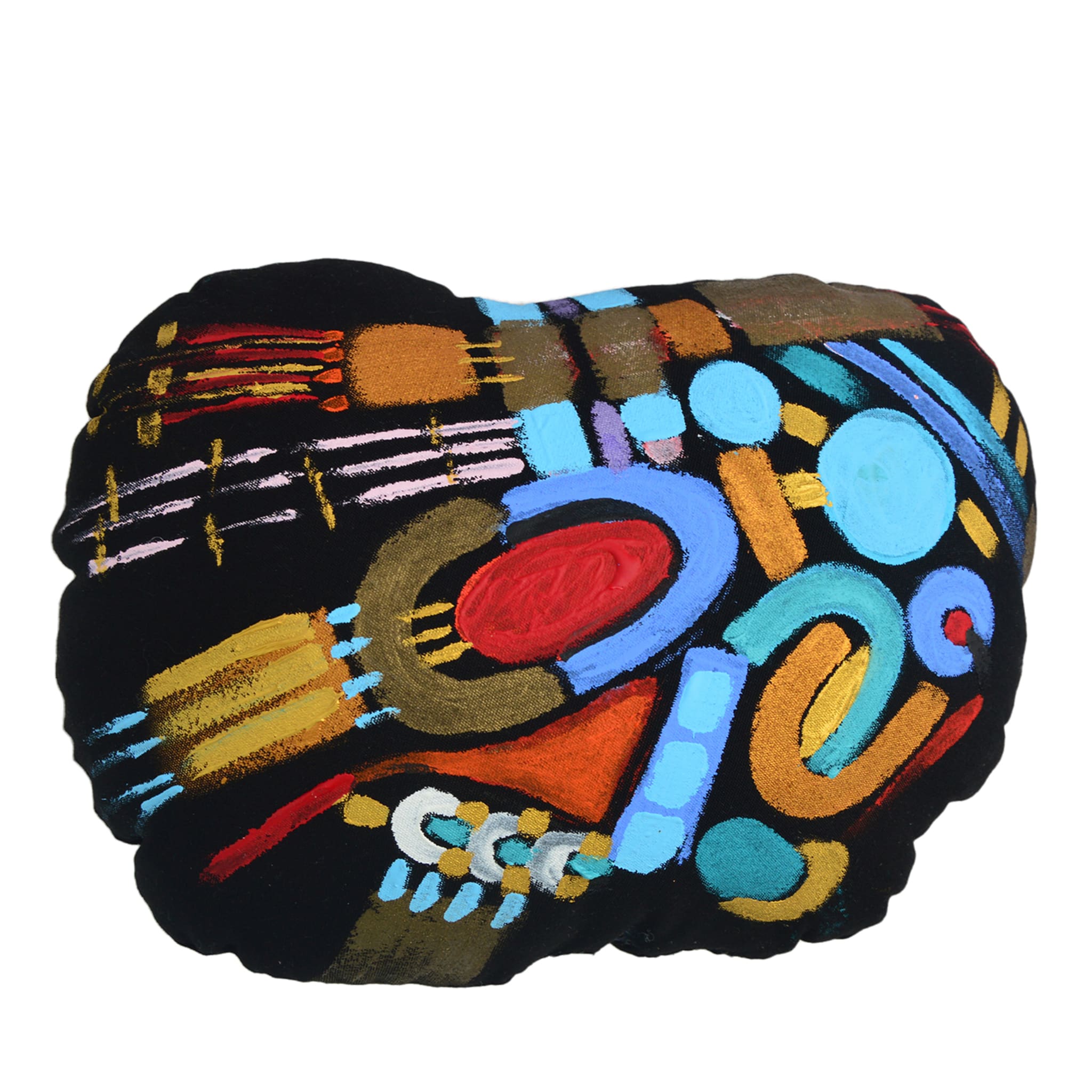 Coussin en pierre peint à la main #6 - Vue principale