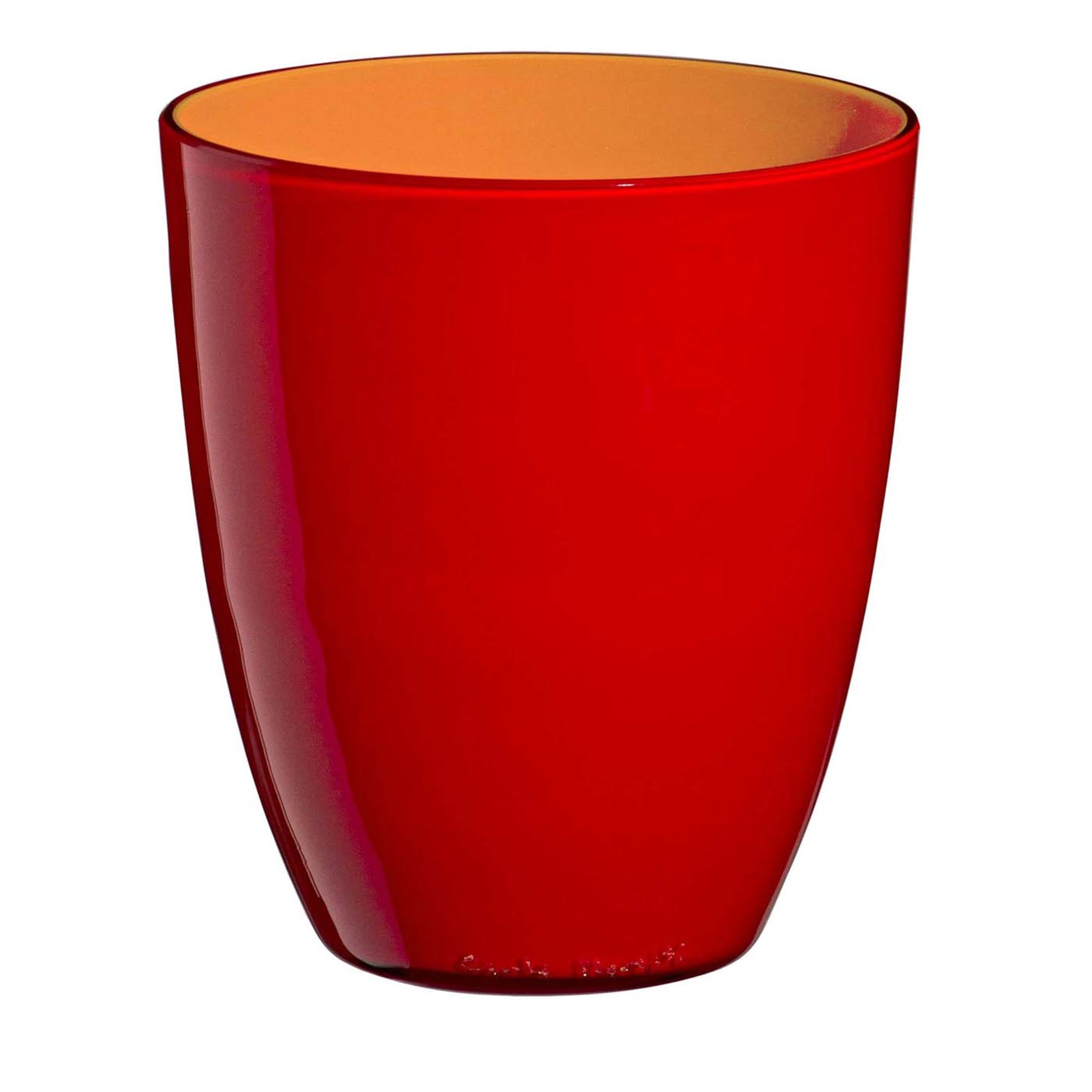 Pirus Red and Orange Glass by Carlo Moretti - Main view