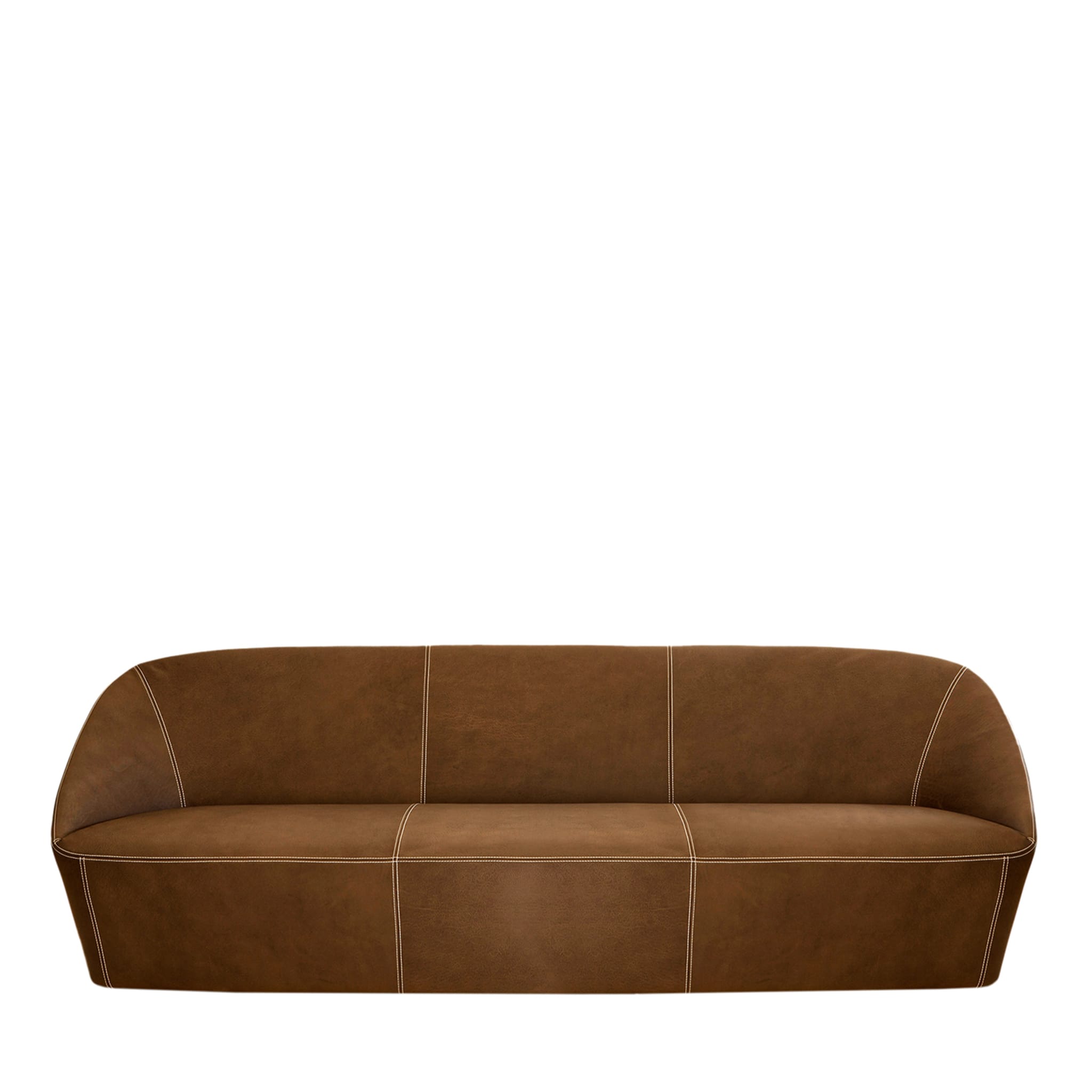 Bucket 220 Tobacco Leather Sofa - Main view