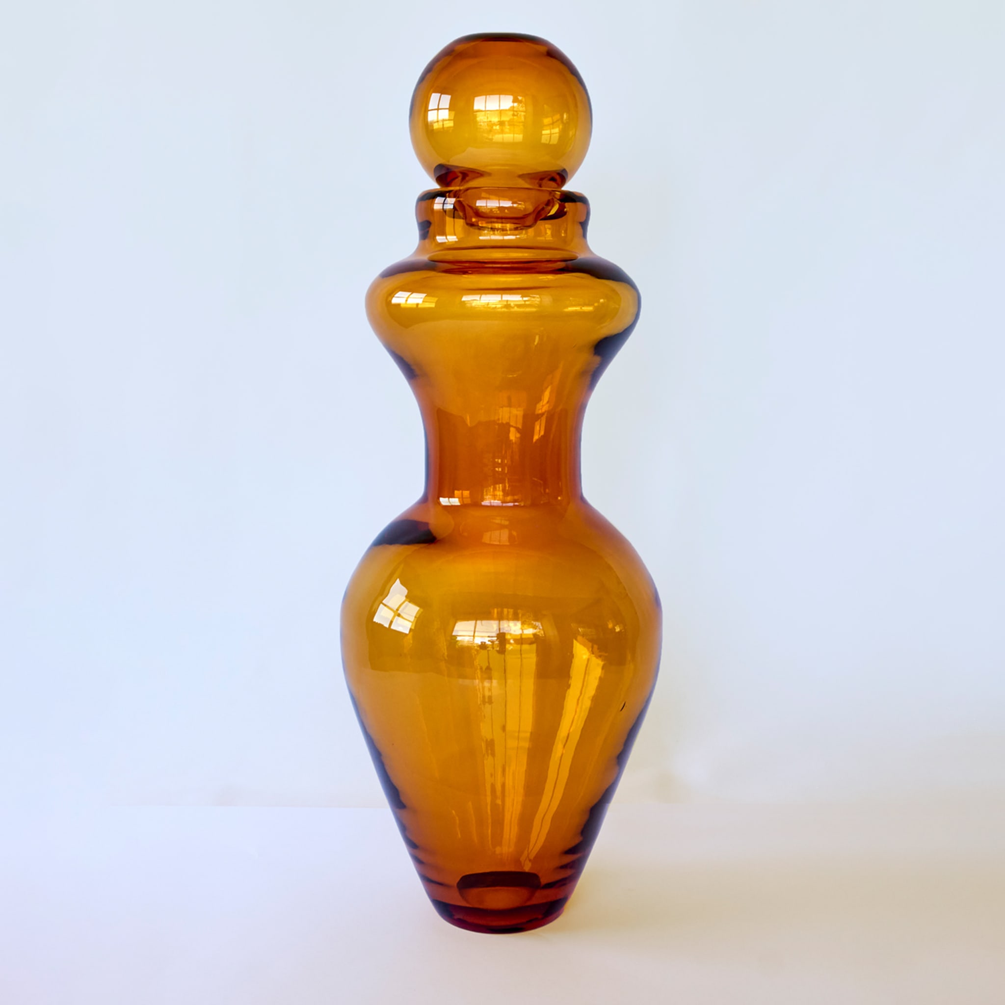 Marsala Crystal Orange Vase  - Alternative view 1