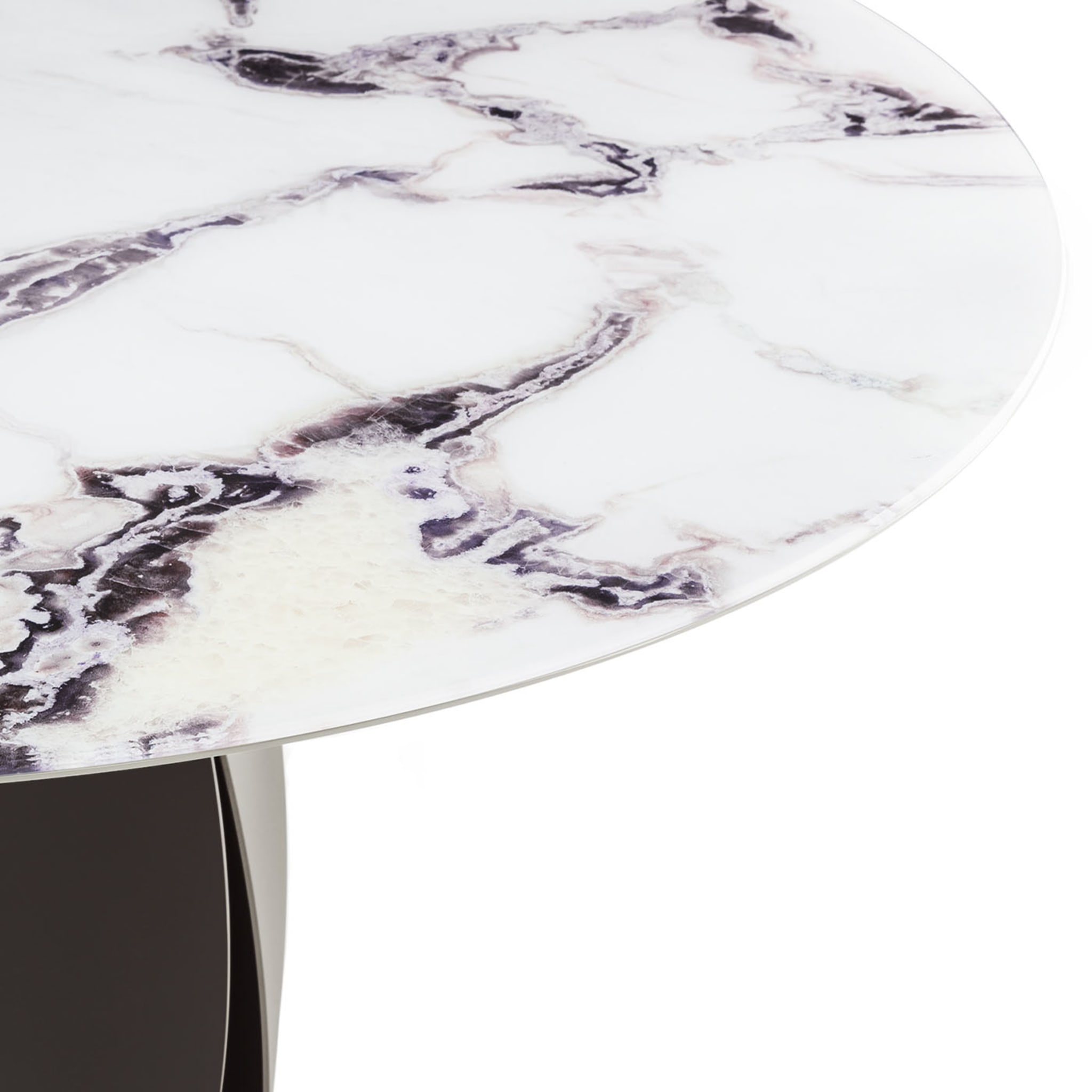 Tulipano Round Trinity-Marble-Effect Table - Alternative view 1