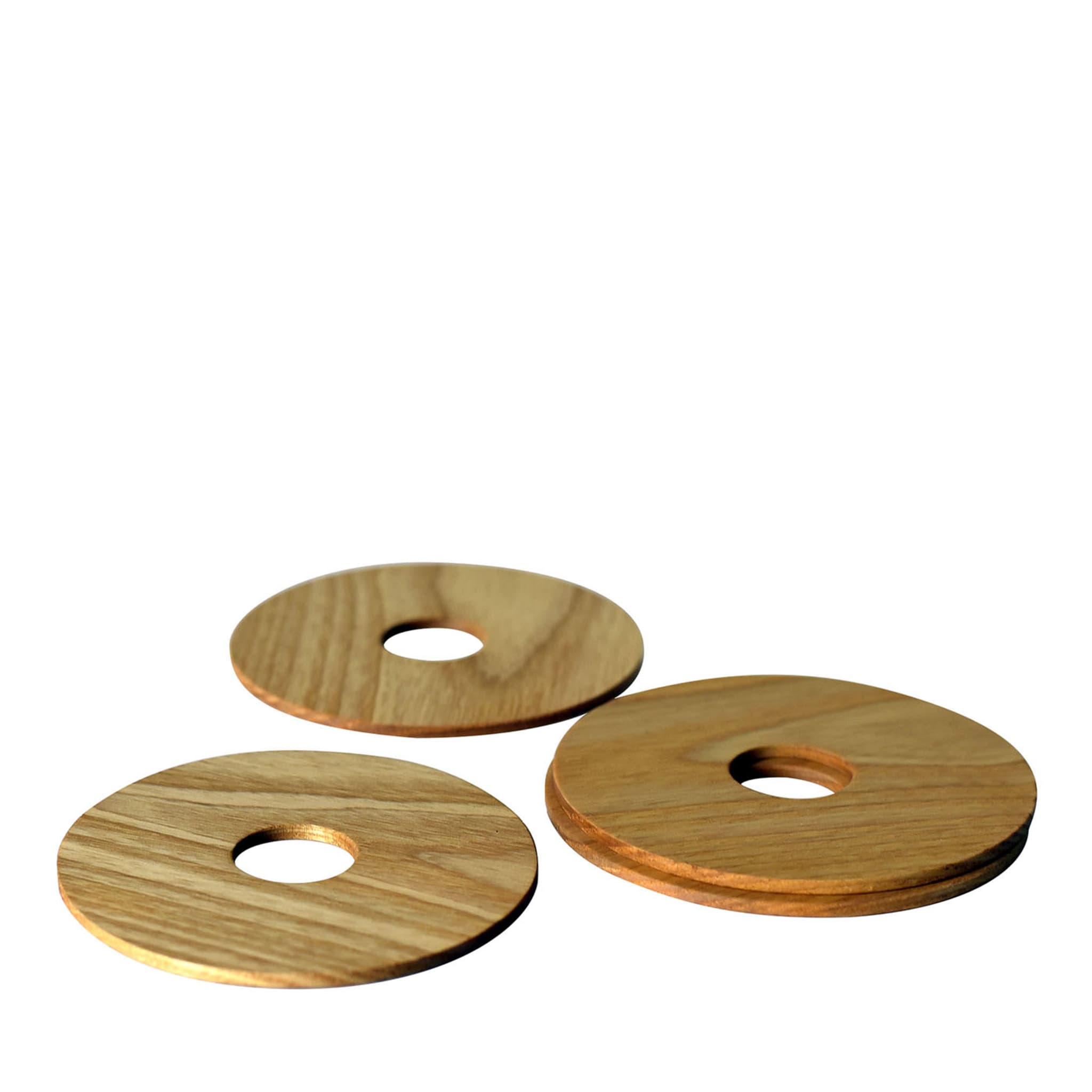 Set of 4 Wooden Coasters - Main view