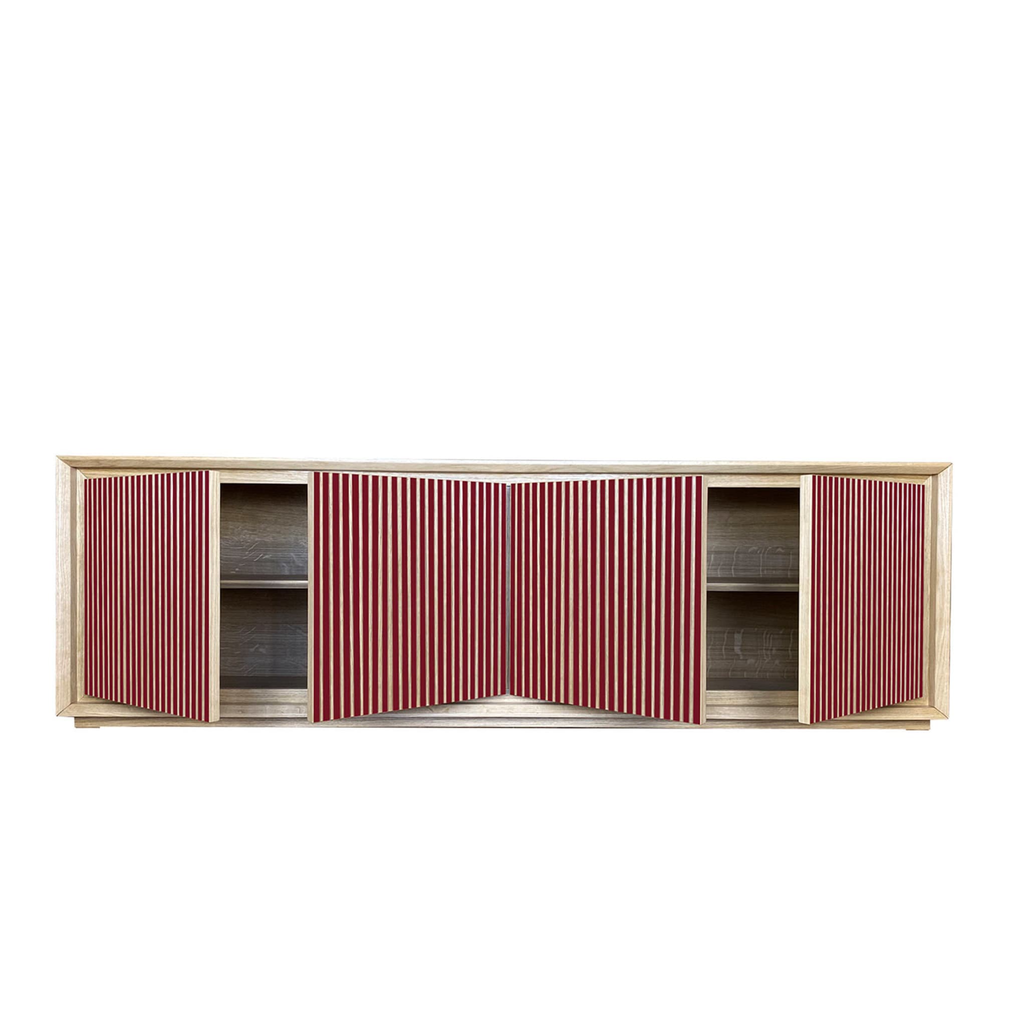 Fuga Rubino 4-Door Grooved Ruby Sideboard by Mascia Meccani - Alternative view 3