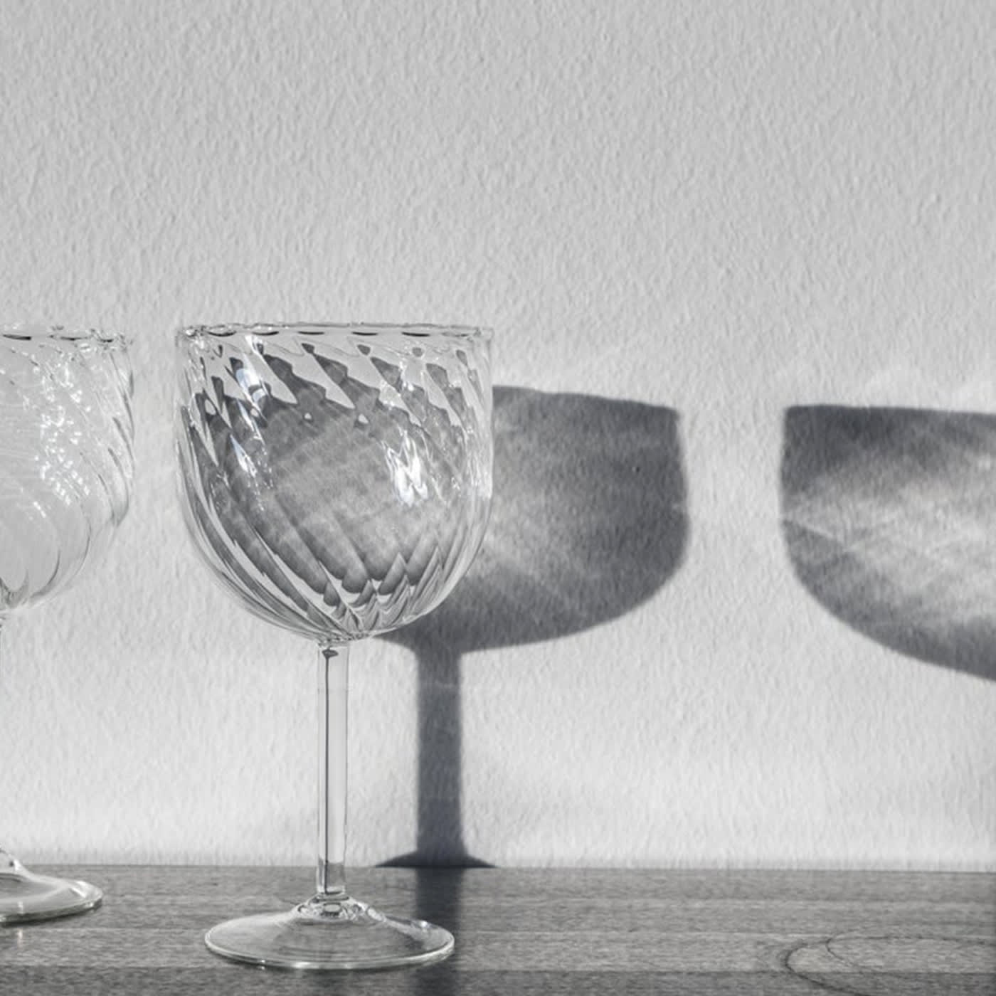 Set of 6 Blown Glass Dafne Glasses - [1+2=8]