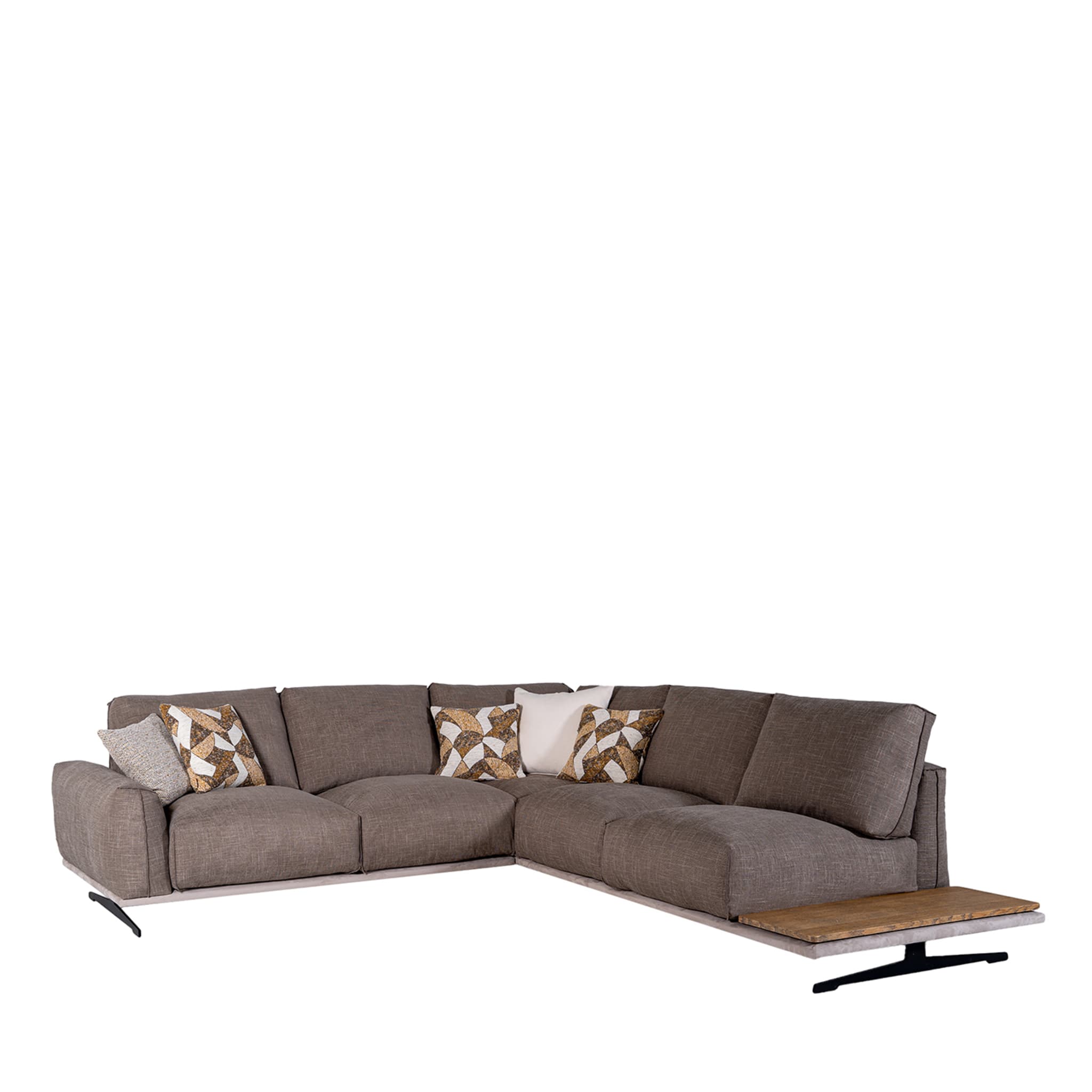 Boboli Bworn Corner Sofa with Side Table - Main view