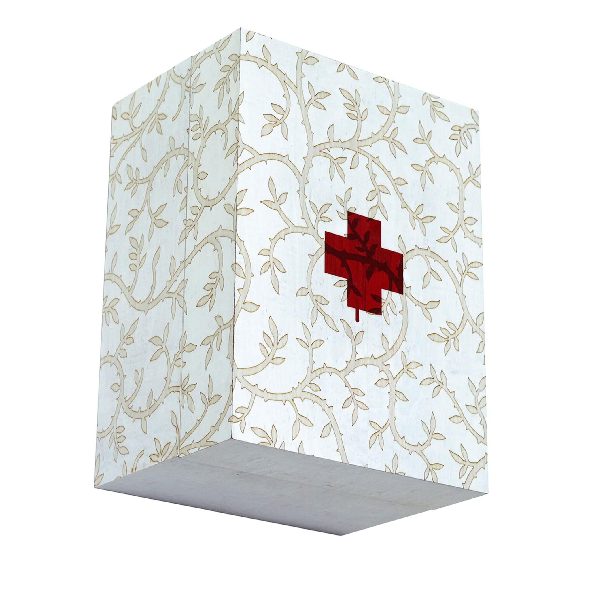 Beige and Red First Aid Box - Main view