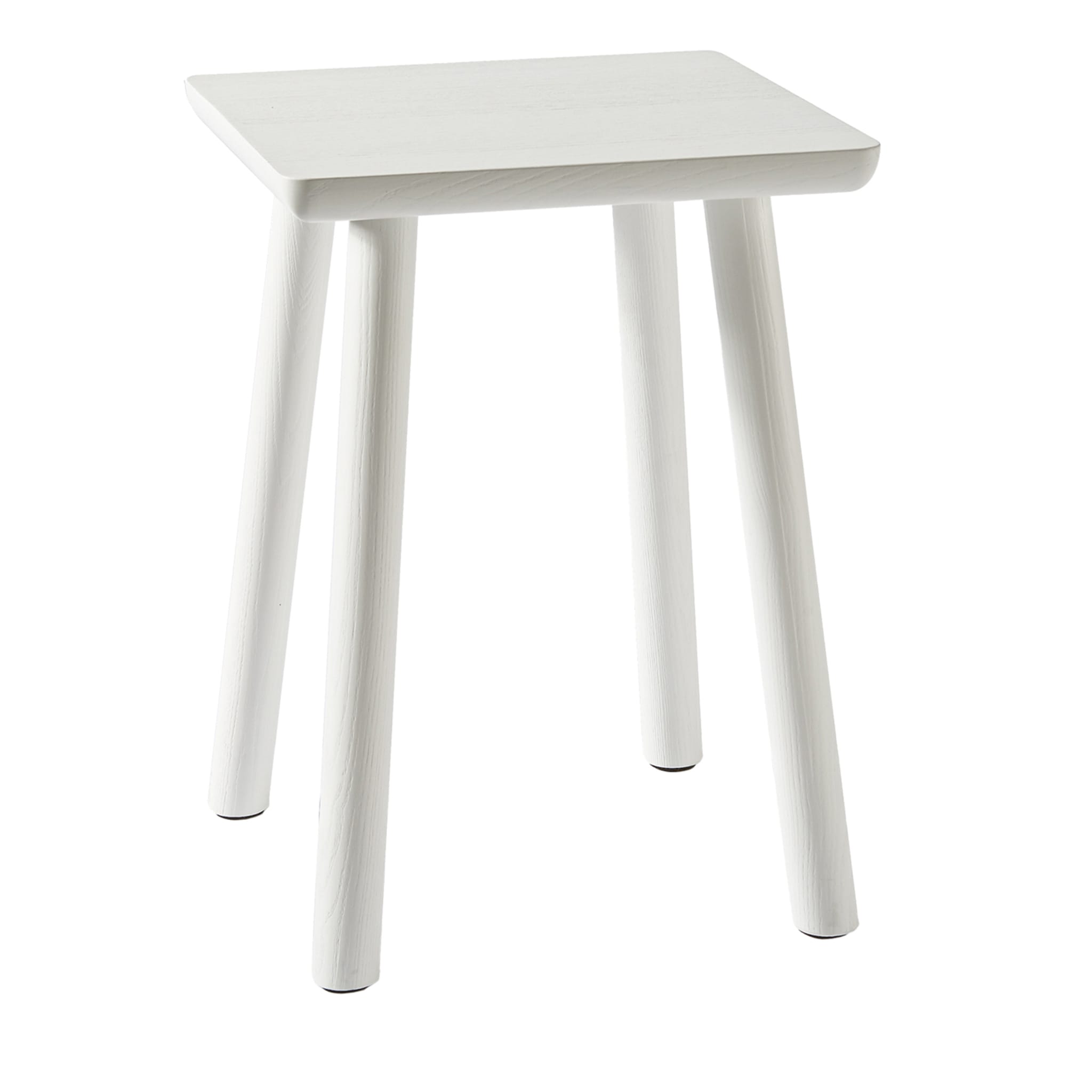 Tabouret court blanc Acrocoro - Vue principale