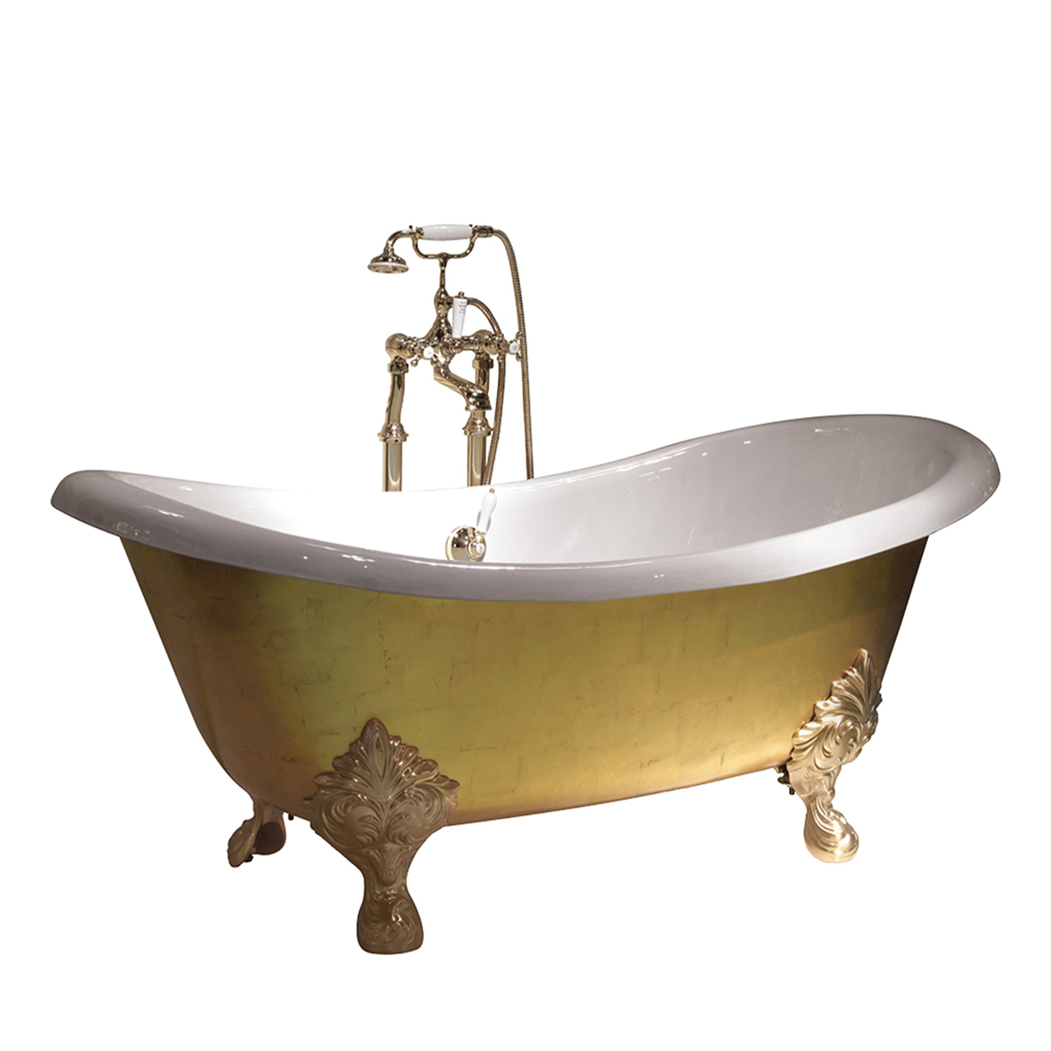 Mida Bathtub with Gold Leaf Applied by Hand - Main view