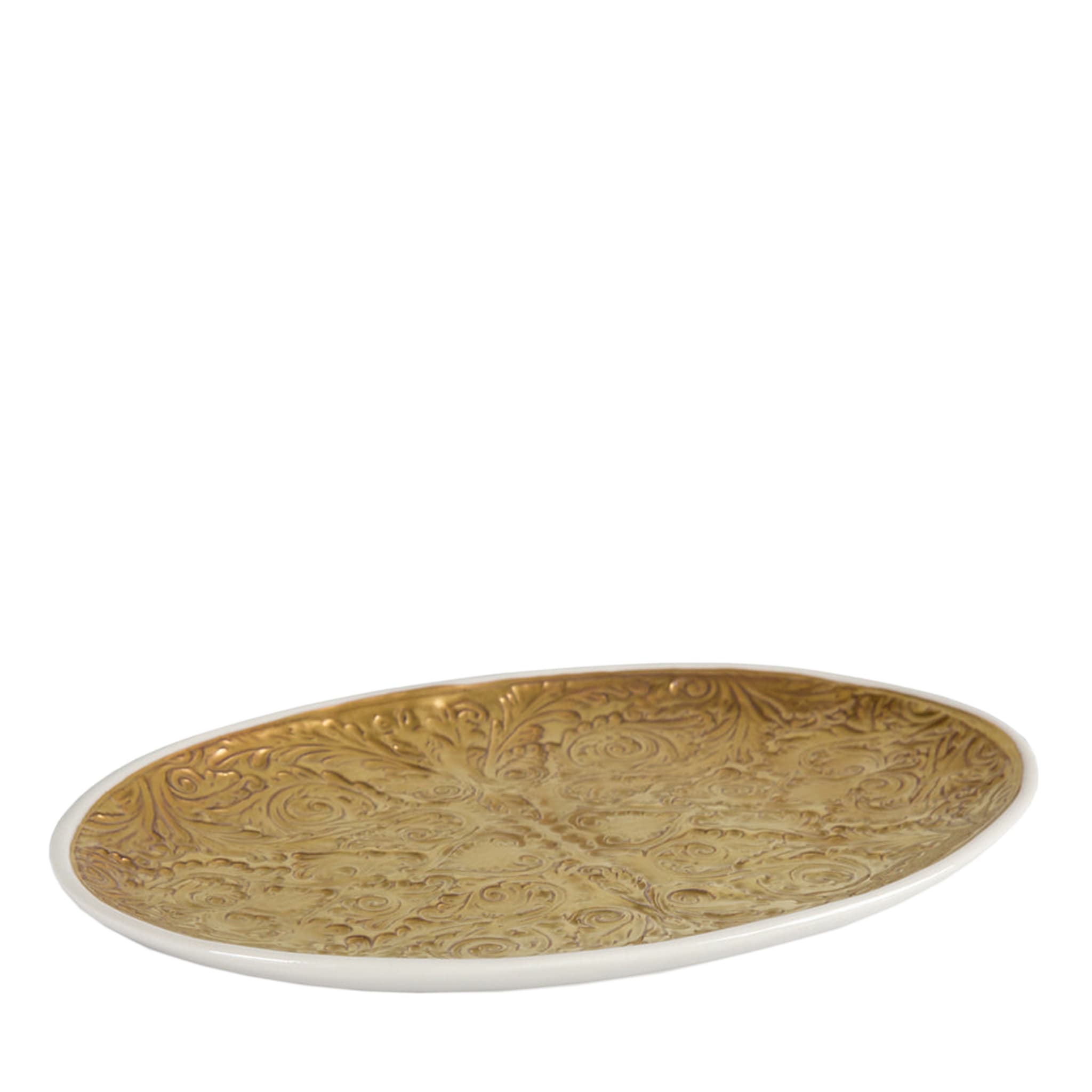 AMOUR OVAL PLATE - GOLD #2 - Main view