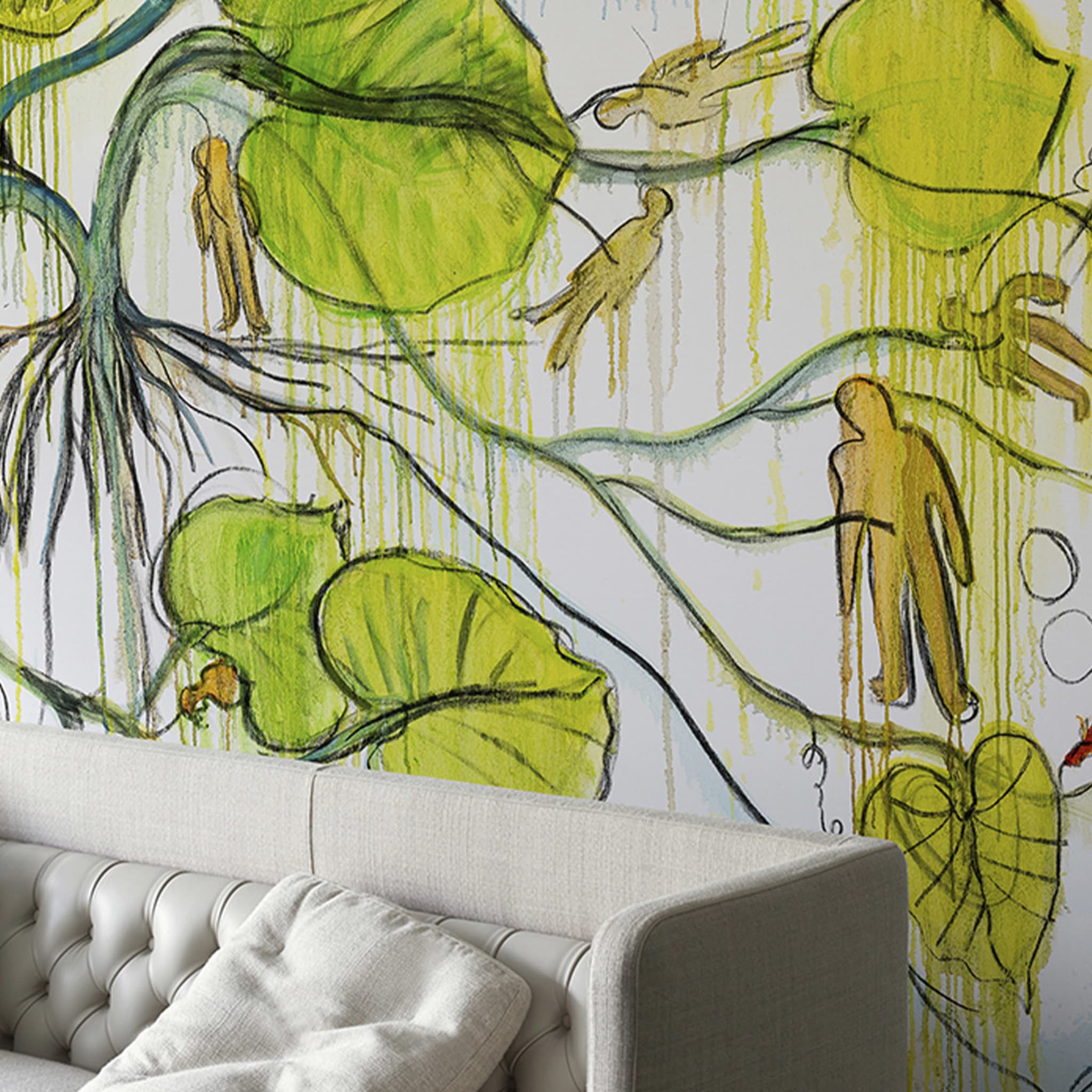 Organic Polychrome Wallpaper by Fabrice Hyber - Alternative view 2