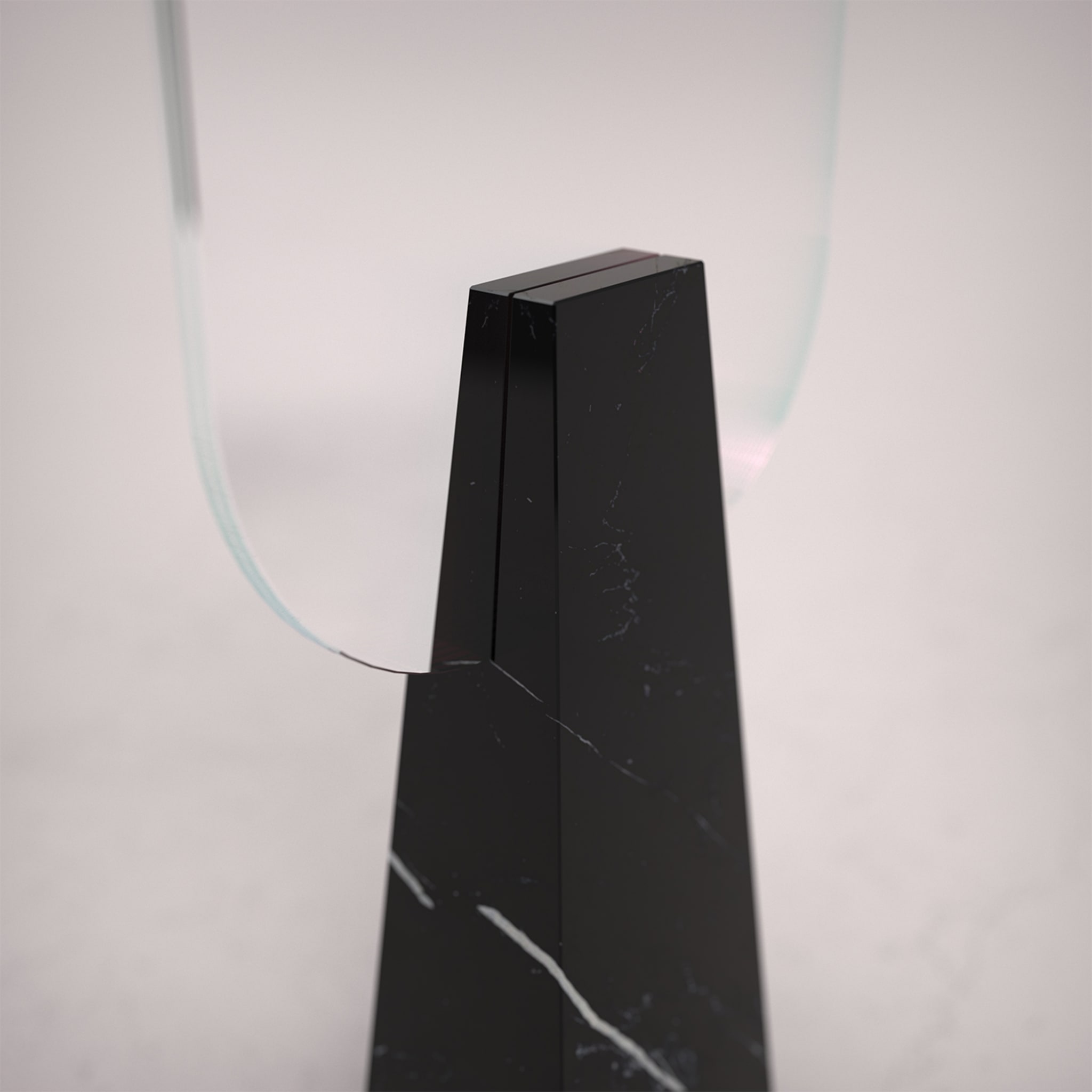 Ophelia Black Marquina Table Mirror - Vue alternative 1