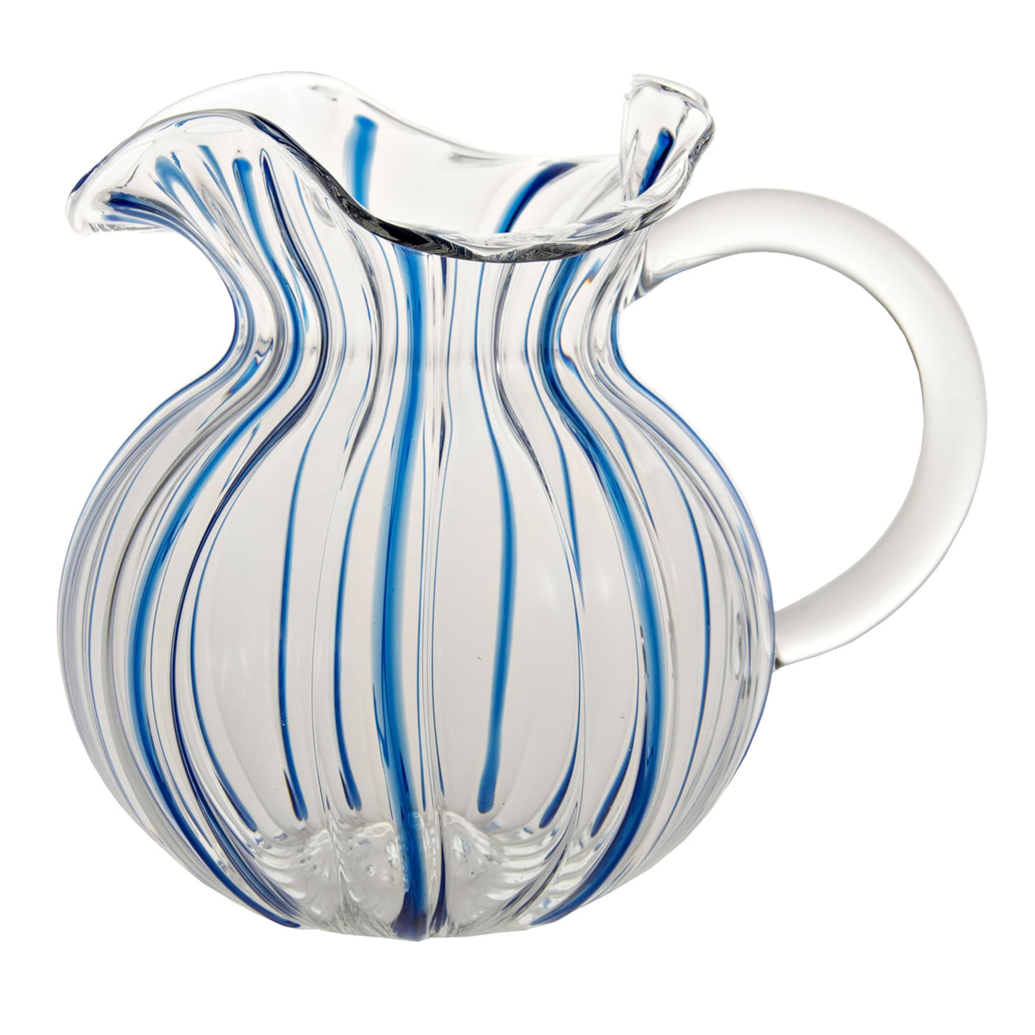 Torcello Blue Striped Pitcher - Main view