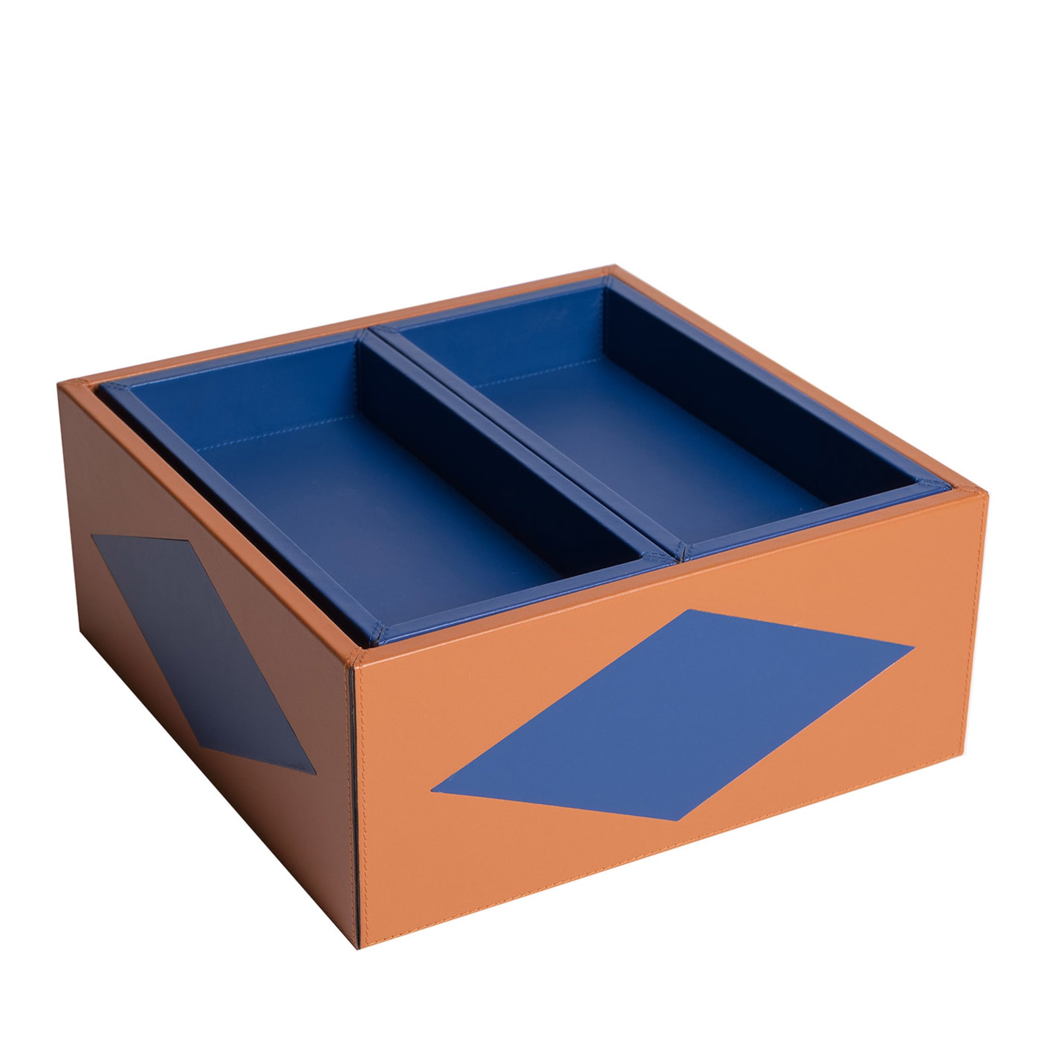 Intarsio Briolette Pecan and Ocean Blue Duo Box - Main view