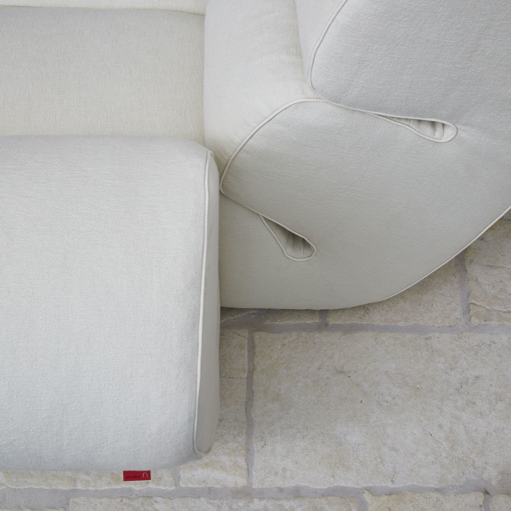 Palmo Modular White Sofa by Emanuel Gargano - Alternative view 3