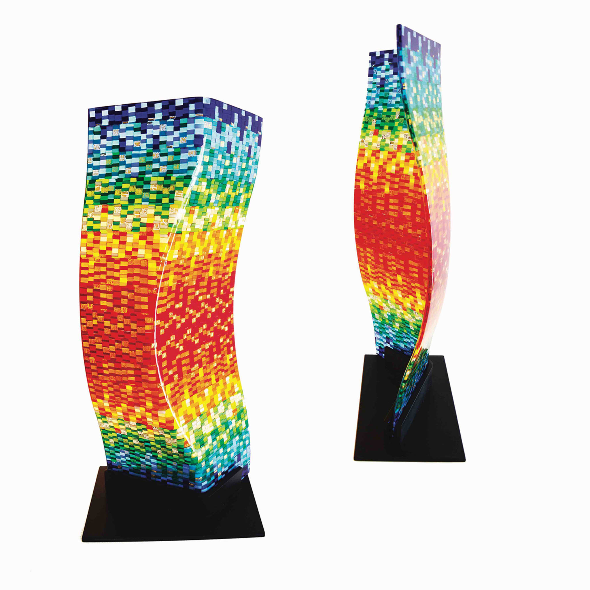 Multicolor Manhattan Impression Murano Glass Sculpture - Alternative view 2