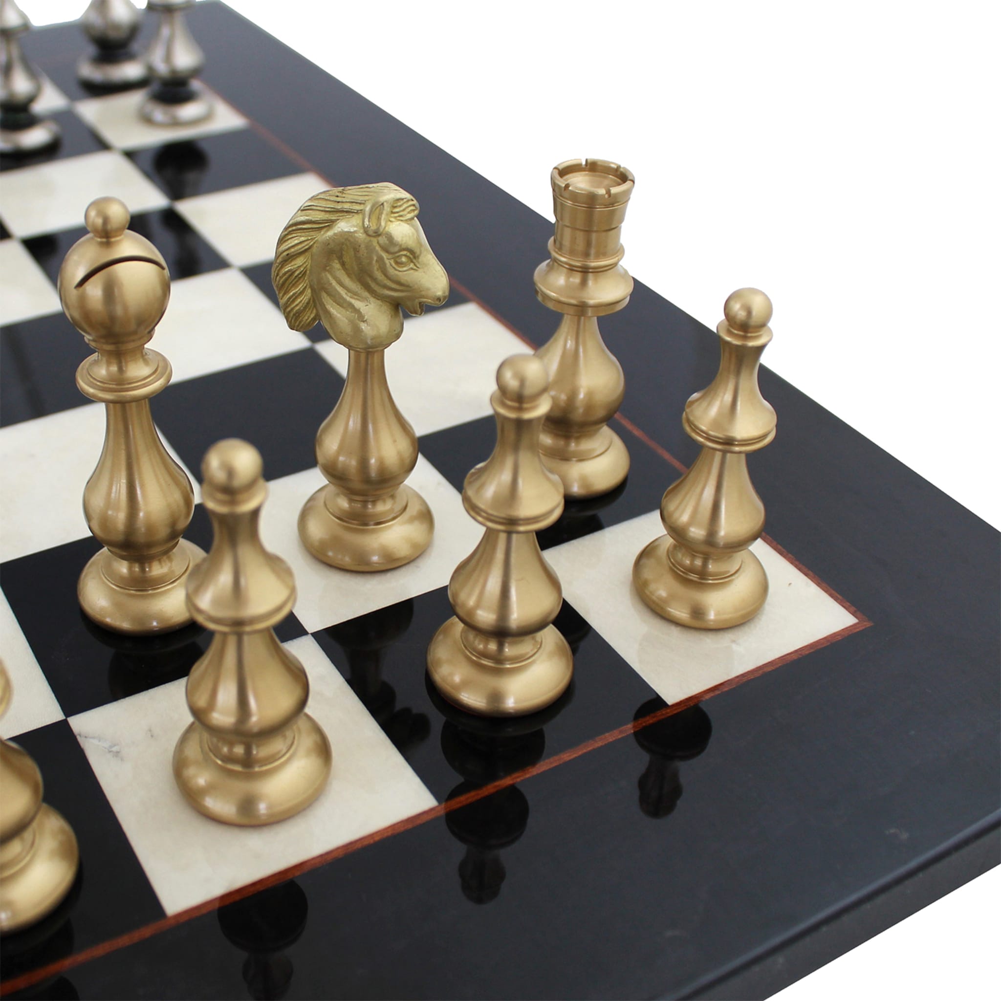 Set di scacchi contemporanei in stile orientale - Vista alternativa 2