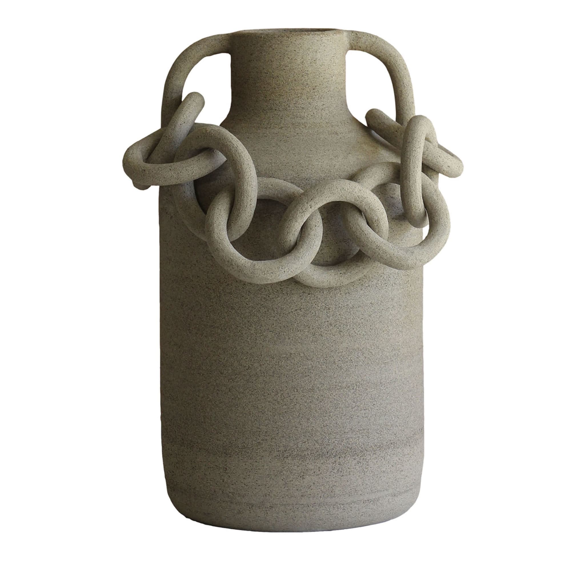 Dekorative Sand-Amphora mit zwei Händen - Hauptansicht