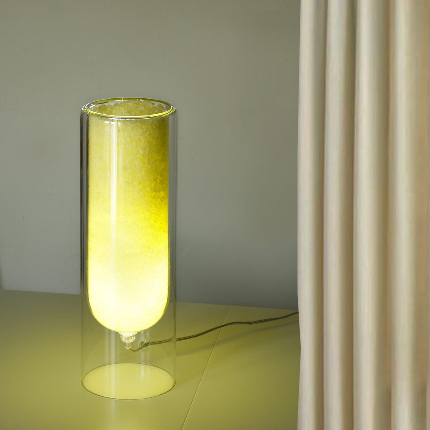 Rocklumìna Spherical M yellow table lamp - Coki