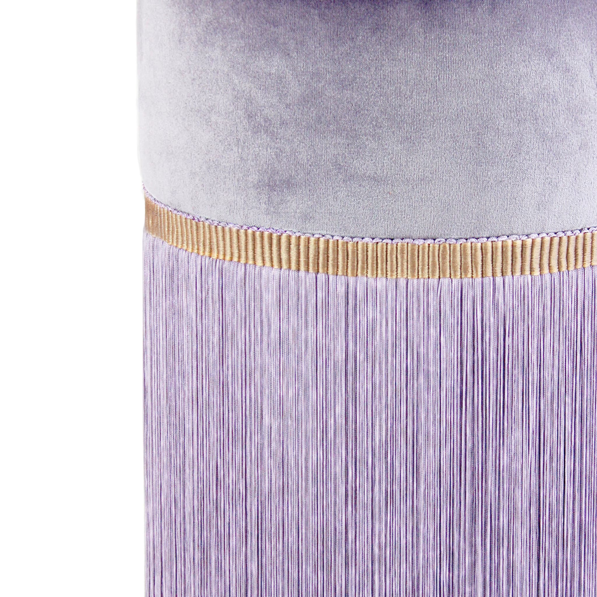 Otomana geométrica púrpura Decò Couture - Vista alternativa 1
