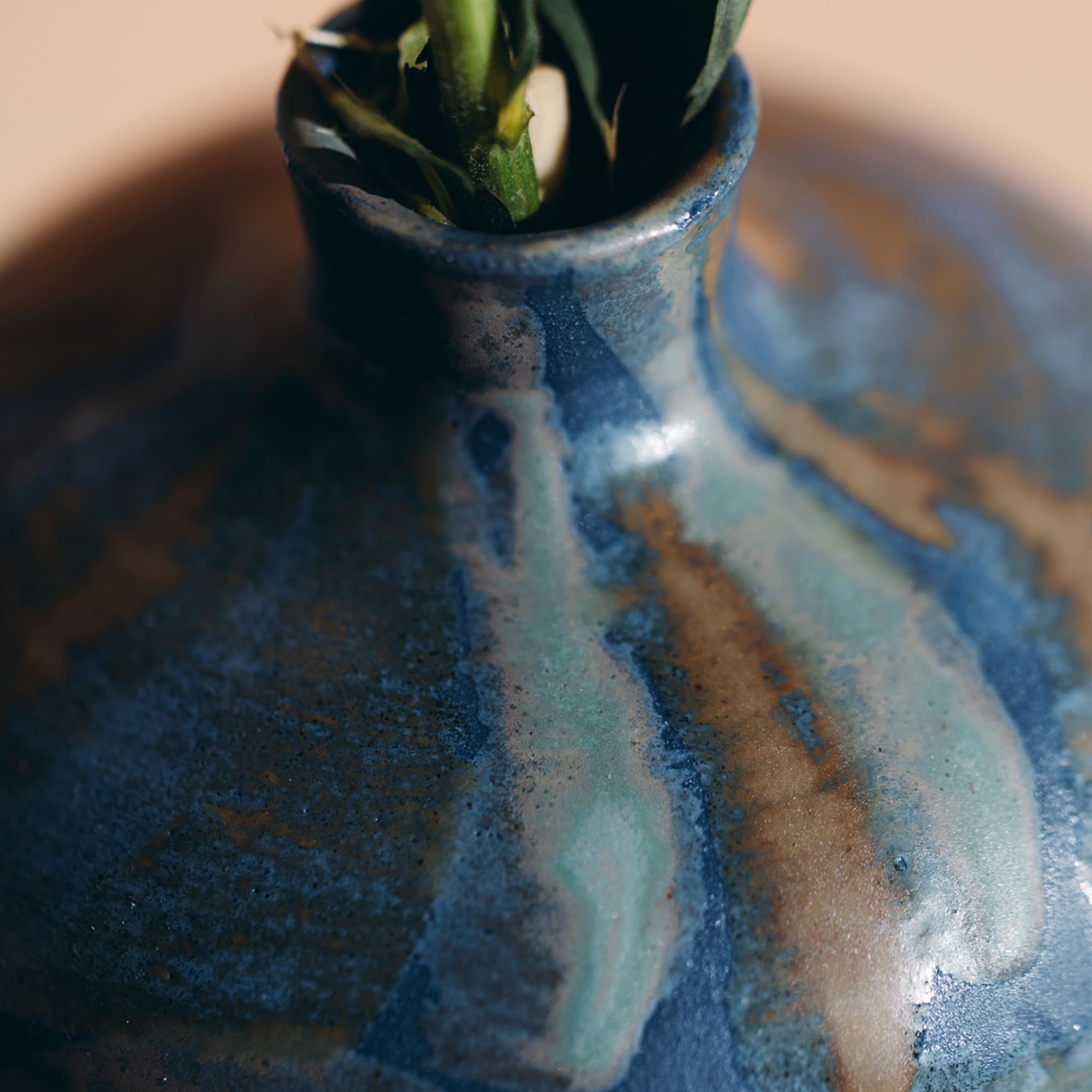 Blue Ceramics Bottle - Alternative view 2
