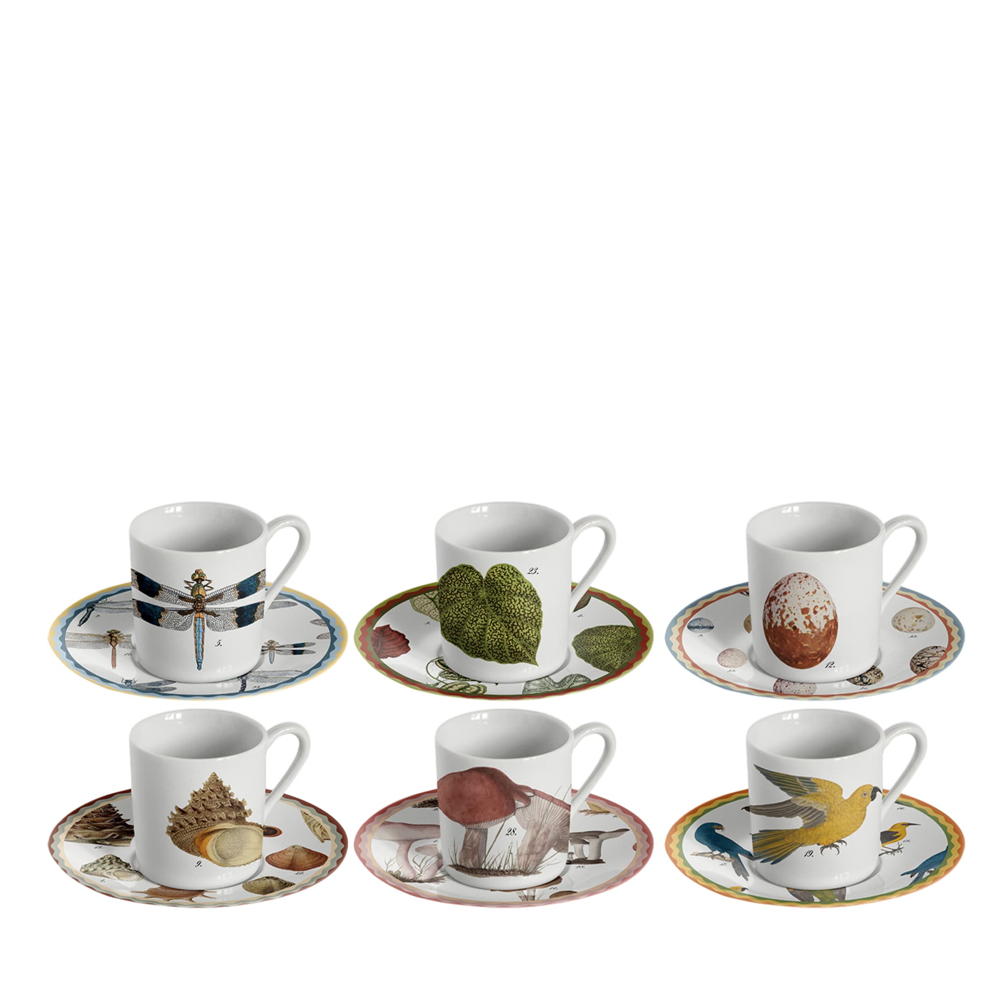 Cabinet De Curiosités Set Of 6 Porcelain Espresso Cups - Main view