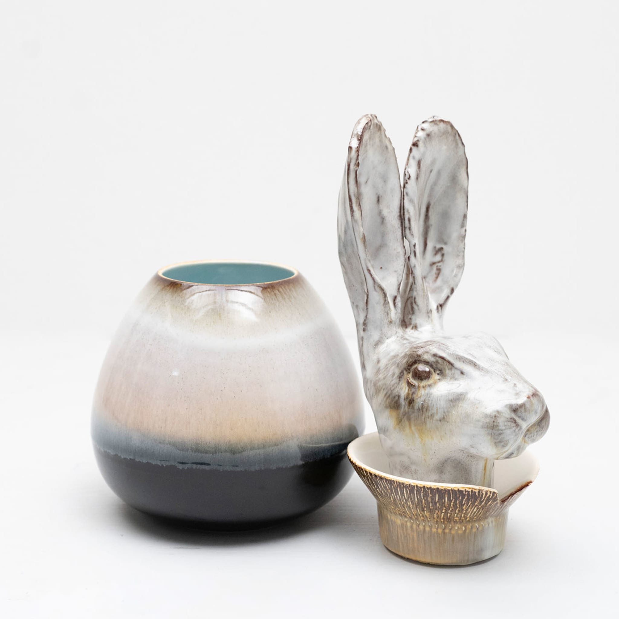 Canopo Lepre Schwarz &amp; Weiß S Vase - Alternative Ansicht 1