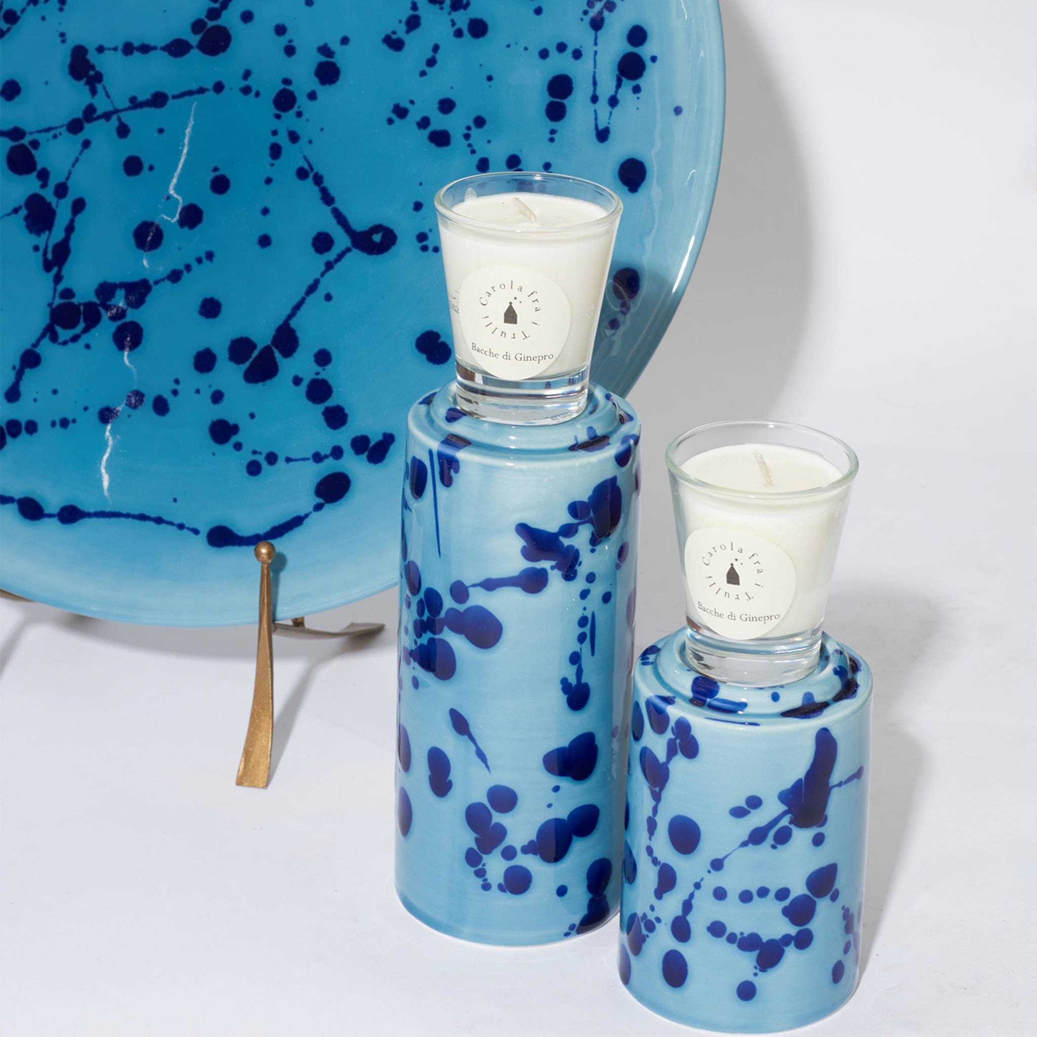 Celeste and Blue Totem with Scented Candle Fragrance Agrumeto  - Alternative view 1