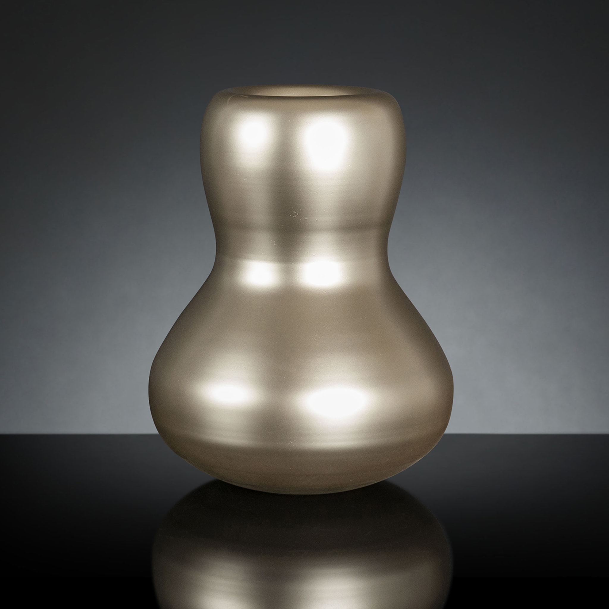 Bean Satin Beige Decorative Vase #1 - Alternative view 1