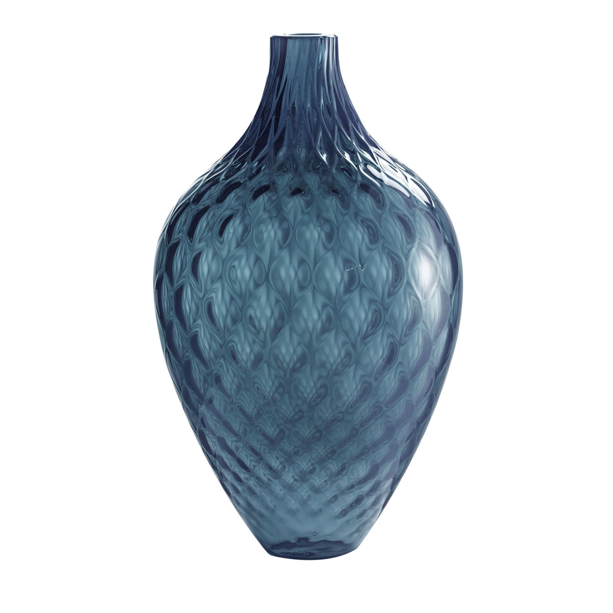 Samarcanda Große Balloton Air-Force Blau Dekorative Vase - Hauptansicht