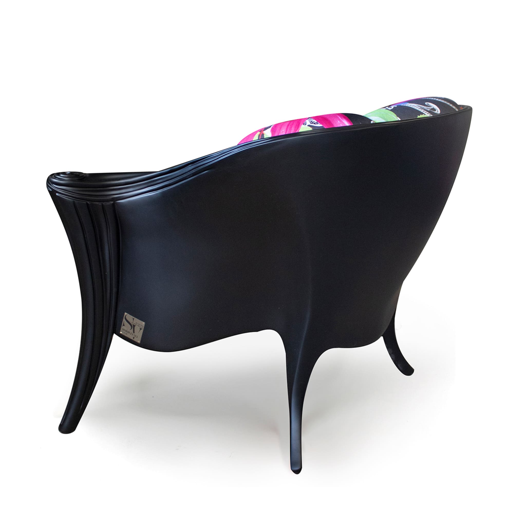 Opus Futura Black Flower and lacquer armchair By Carlo Rampazzi - Alternative view 2
