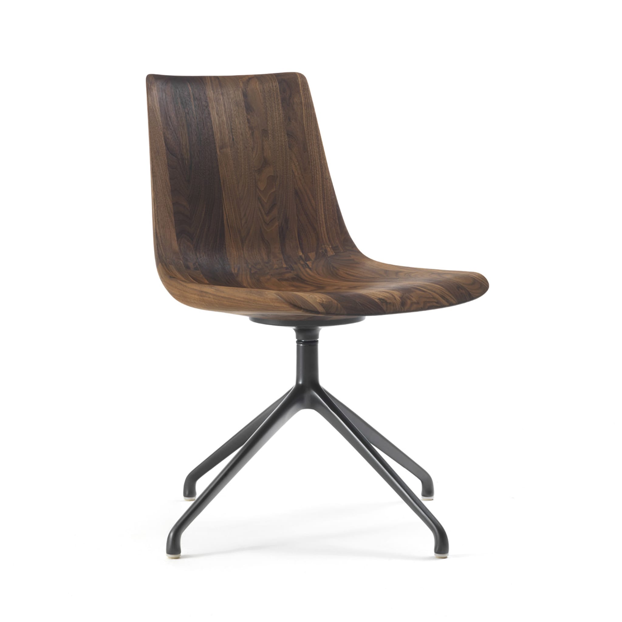 Materia Swivel Walnut Chair by Claudio Bellini - Alternative view 2