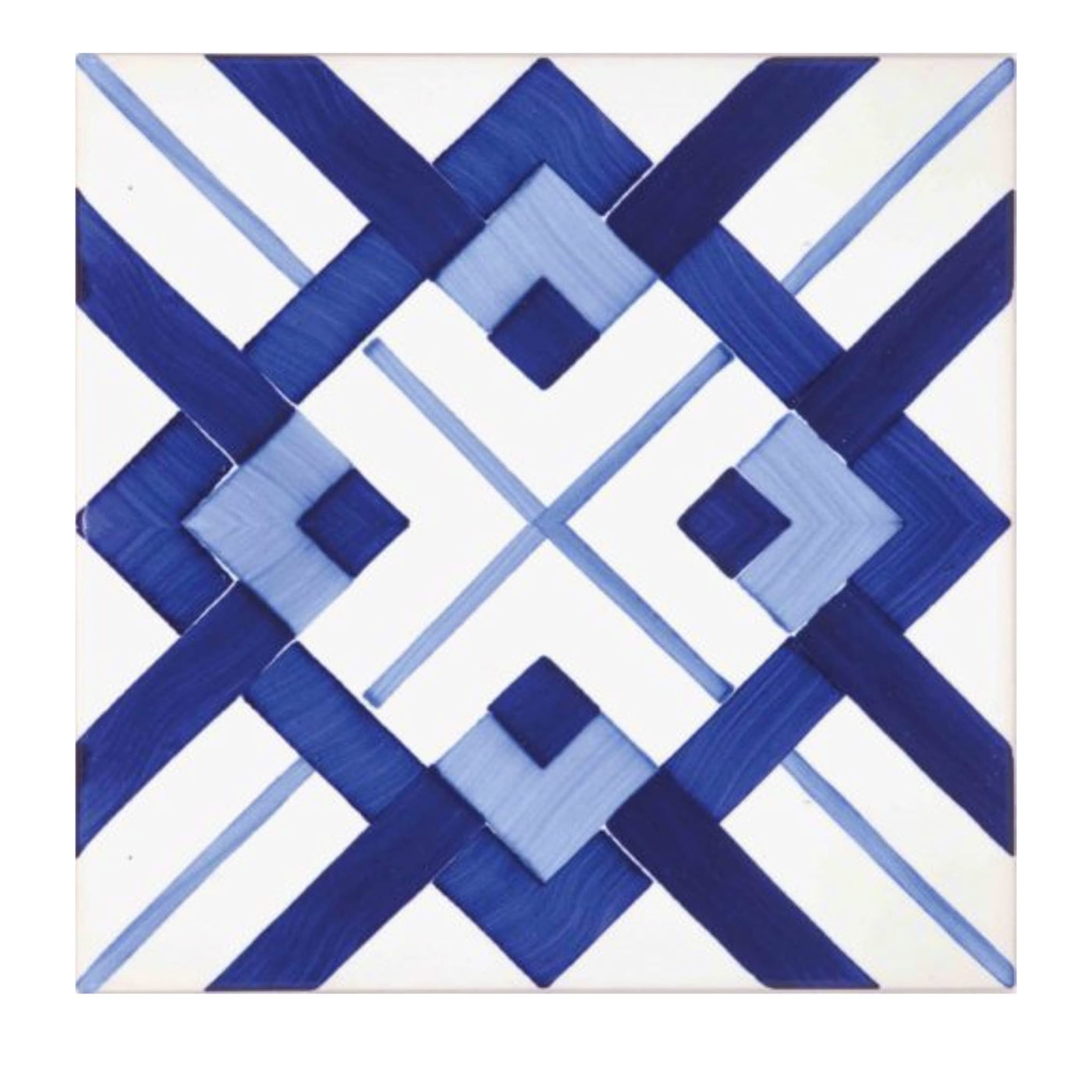 Set of 25 Bauhaus Blue Type 20 Tiles - Main view