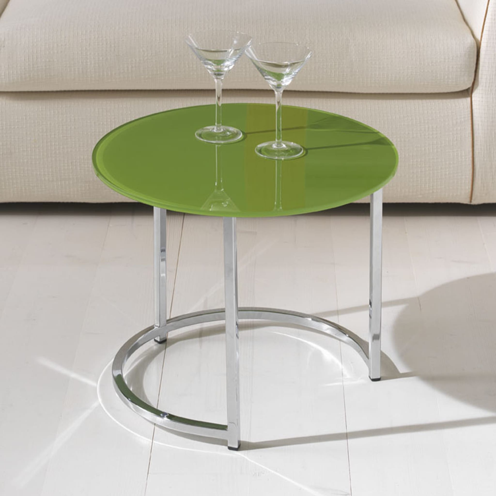Tavolino in vetro verde Cin Cin - Vista alternativa 1