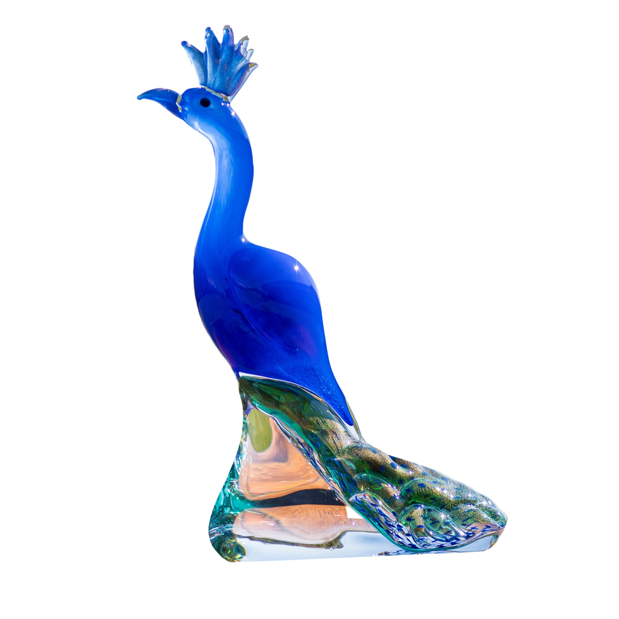 Escultura de pavo real - Vista principal