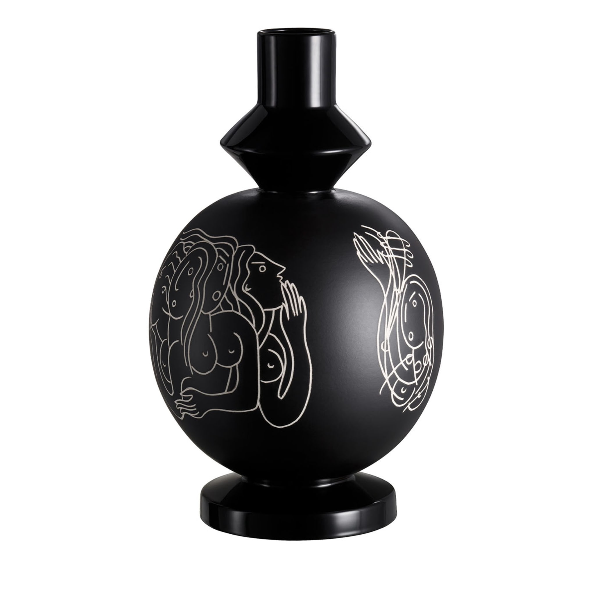 Vase noir Follia - Vue principale