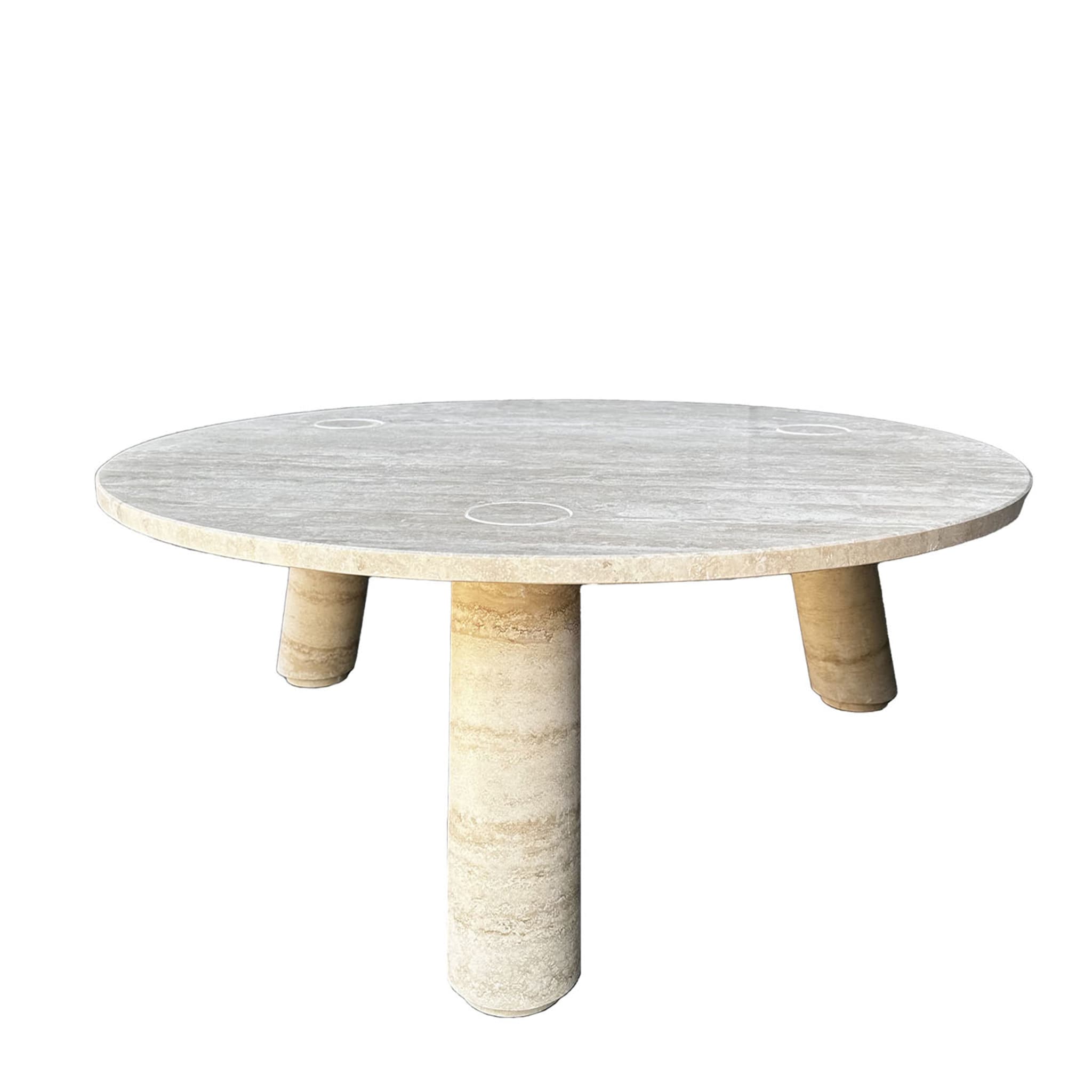 Low Table in Travertine Romano Marble - Alternative view 1