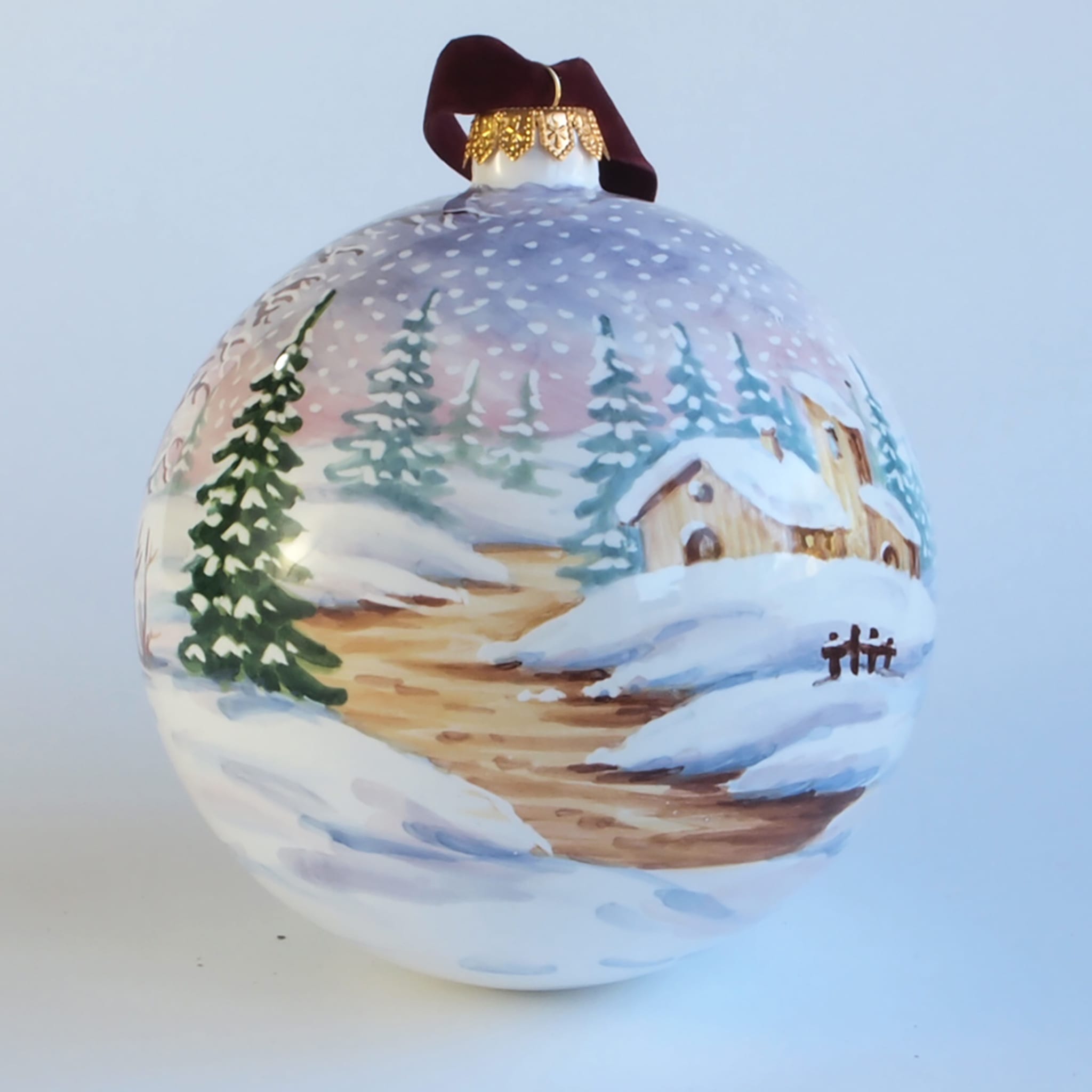 Snow Landscape Christmas Ornament - Alternative view 2