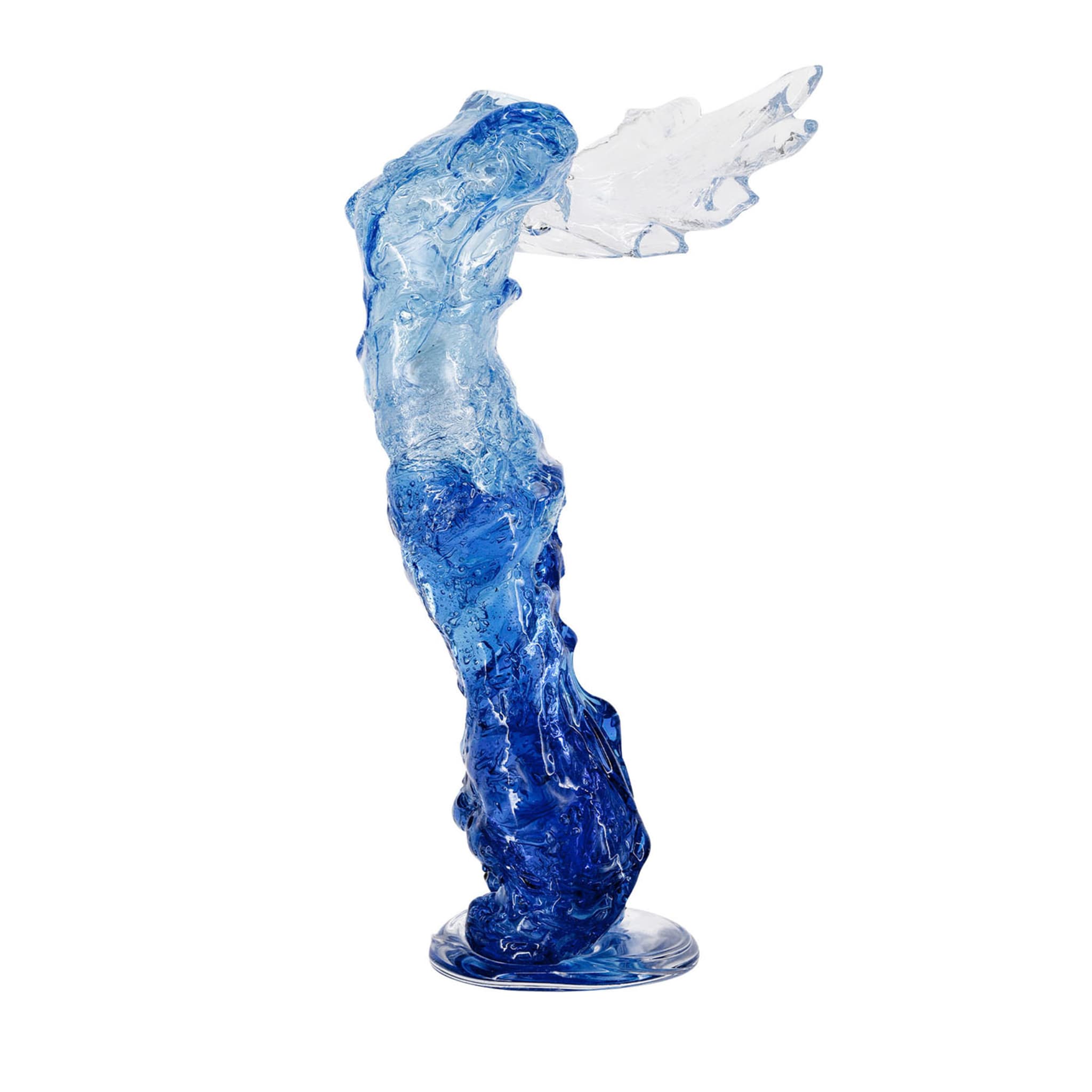 Sculpture bleue Nike - Vue principale