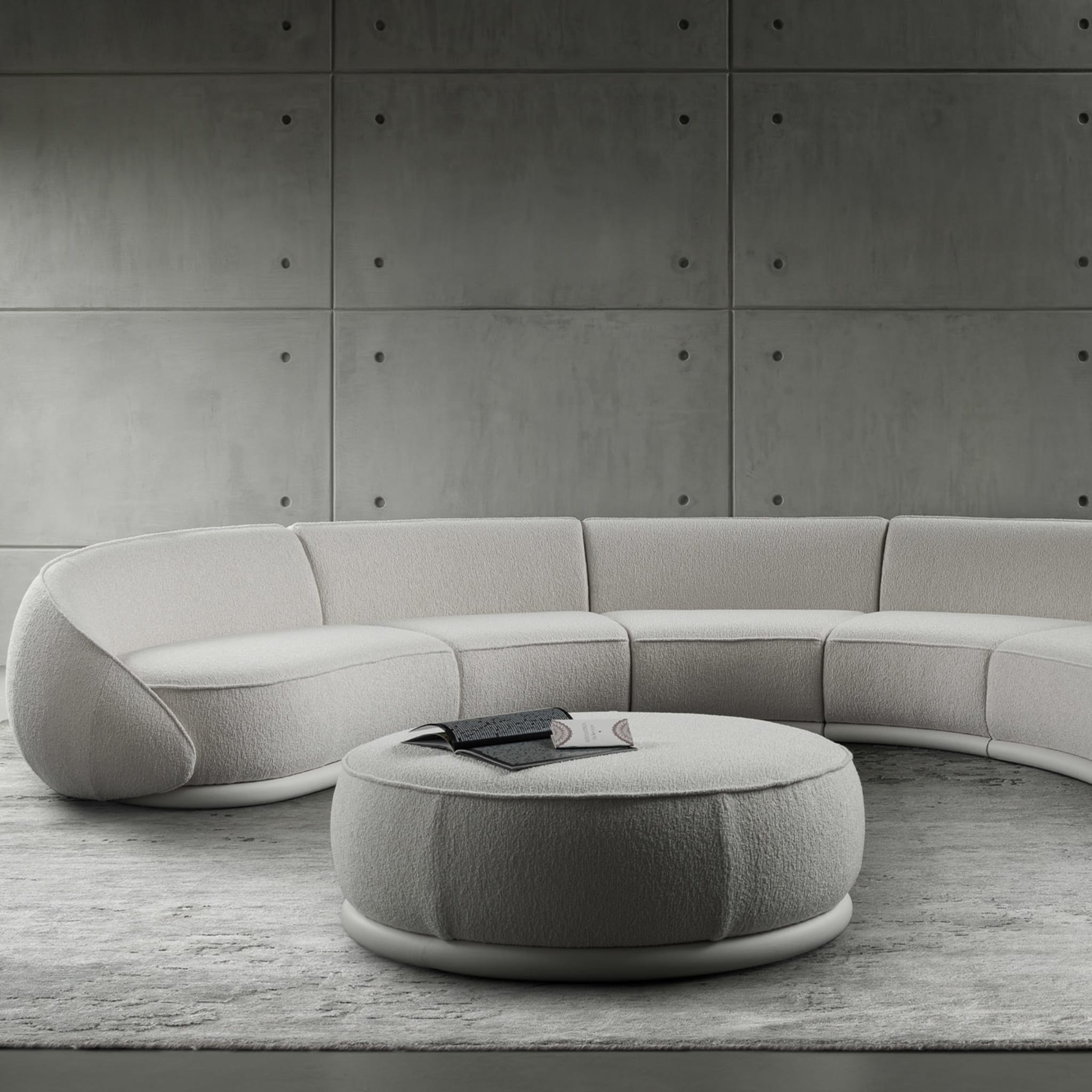 Abbracci 4-Module White Sofa by Lorenza Bozzoli - Alternative view 3