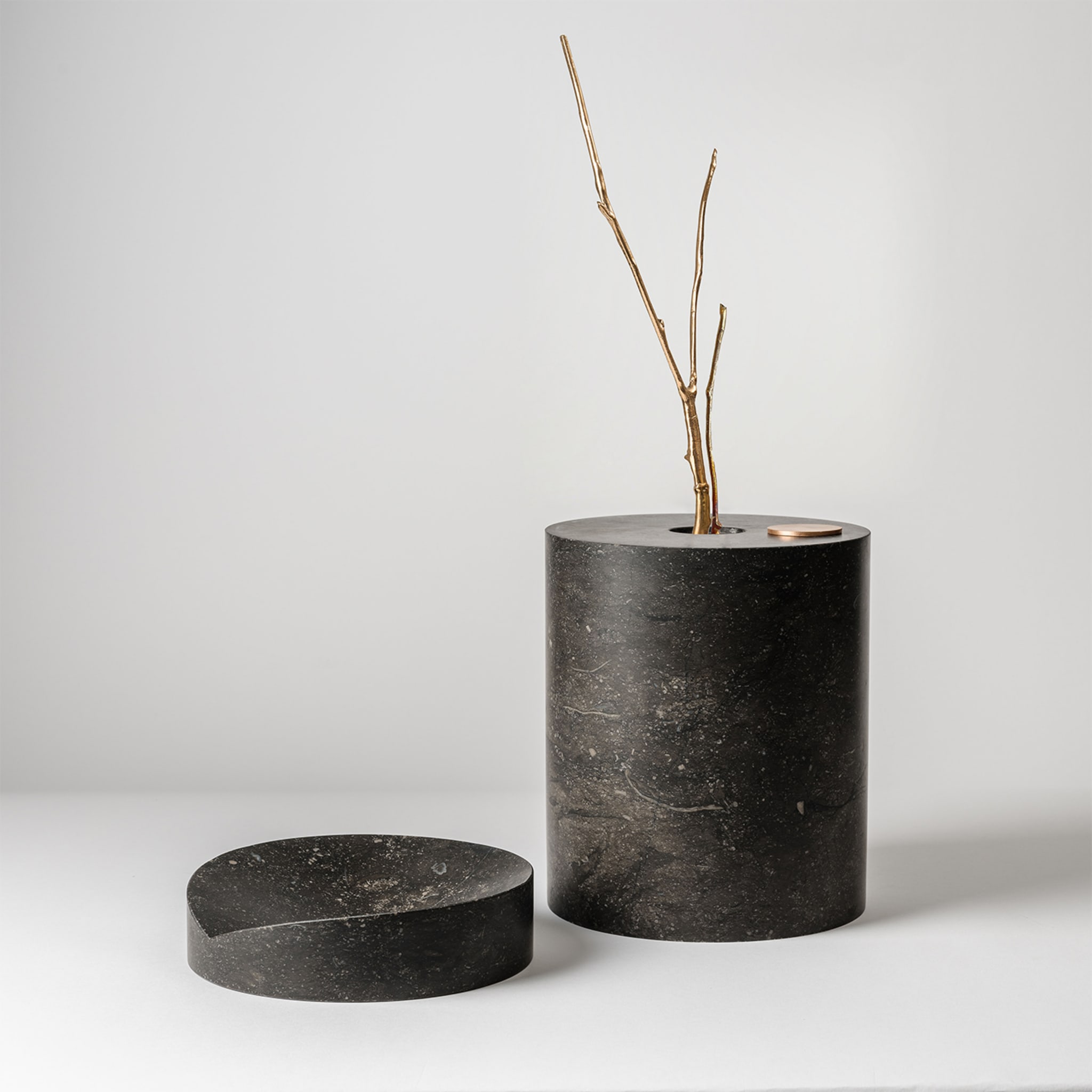 Here and Now Black Marquina Vase #2 - Alternative view 1