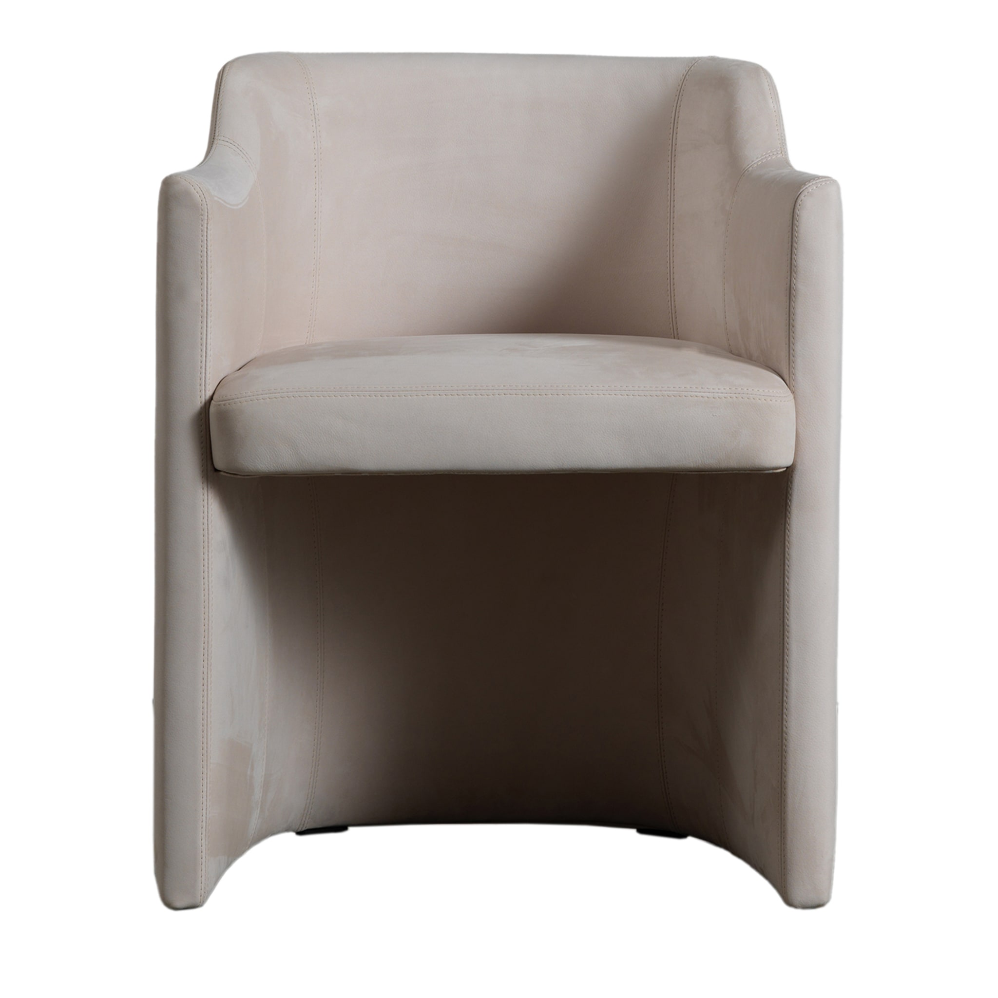 Charmant Ivory Padded Armchair - Main view
